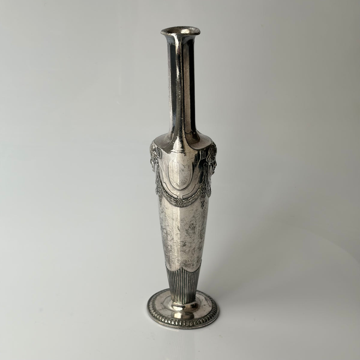 Art Nouveau Pewter Solifleur Vase