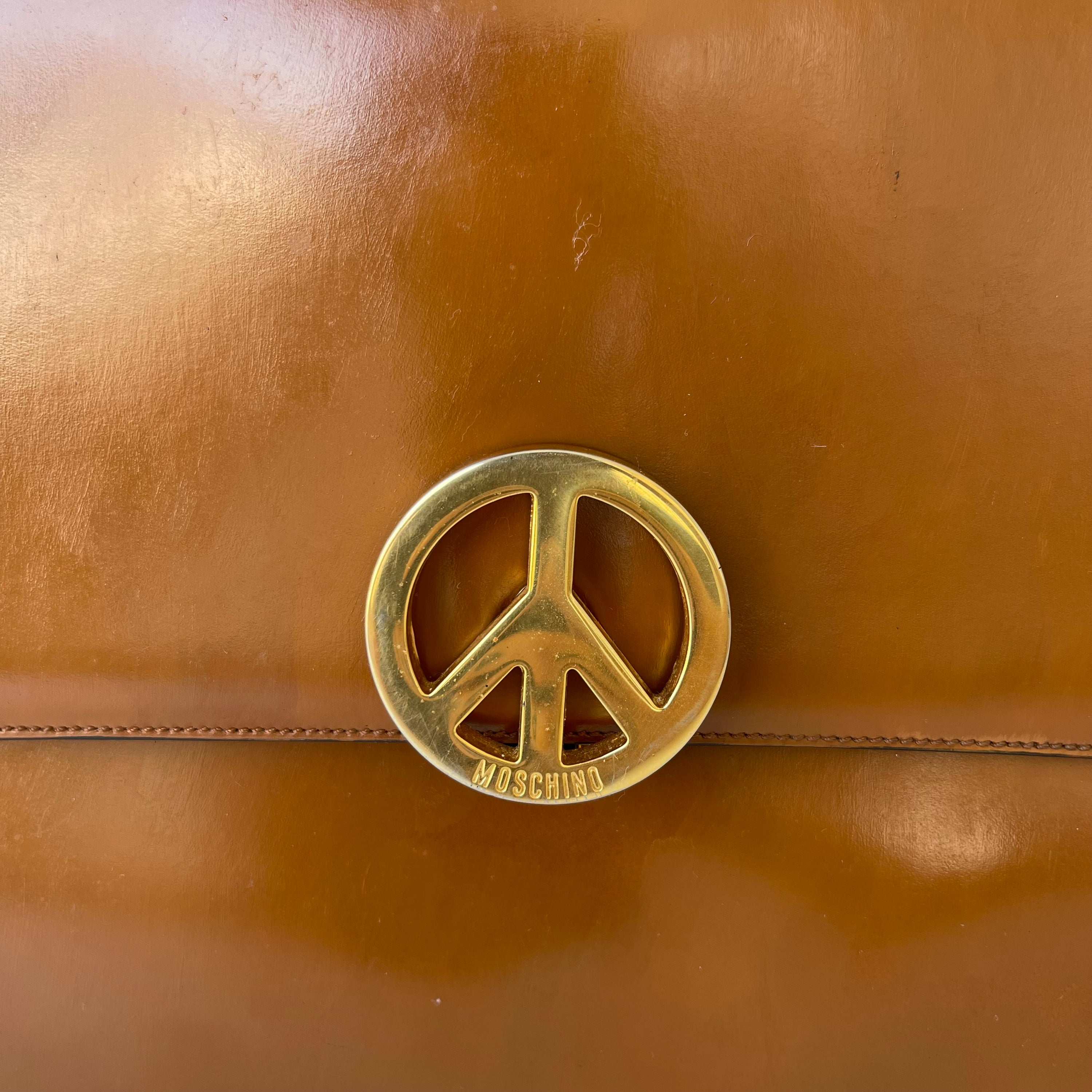 Moschino 90s Peace Handbag