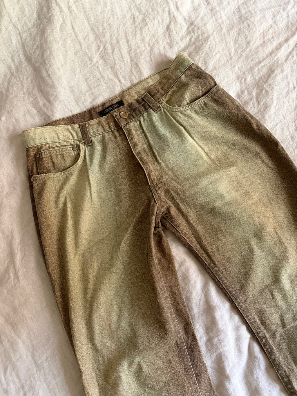 SS2002 Roberto Cavalli Beige Sand Gradient Pants