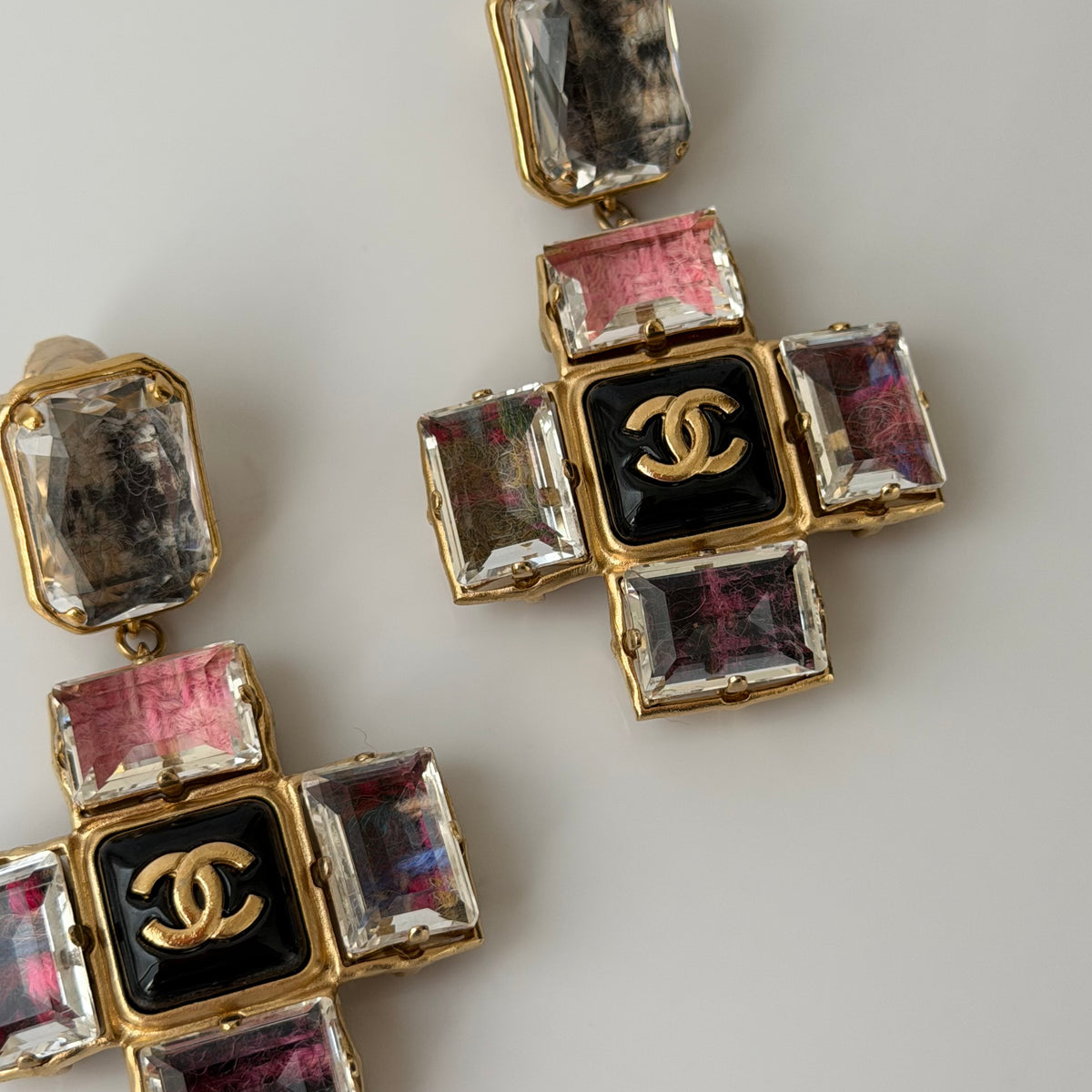 Chanel 2022 Cross Earrings