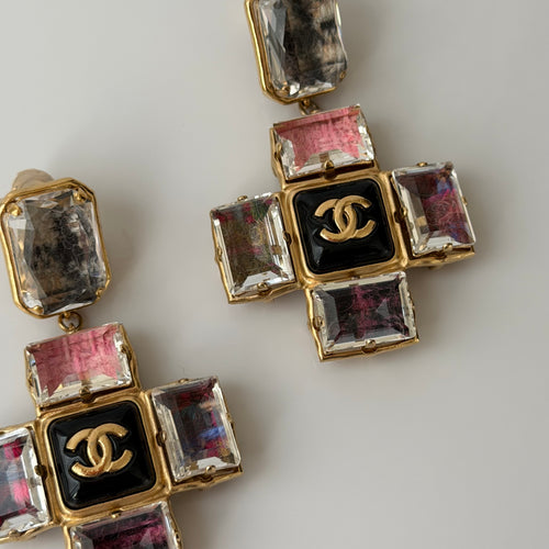 Chanel 2022 Cross Earrings