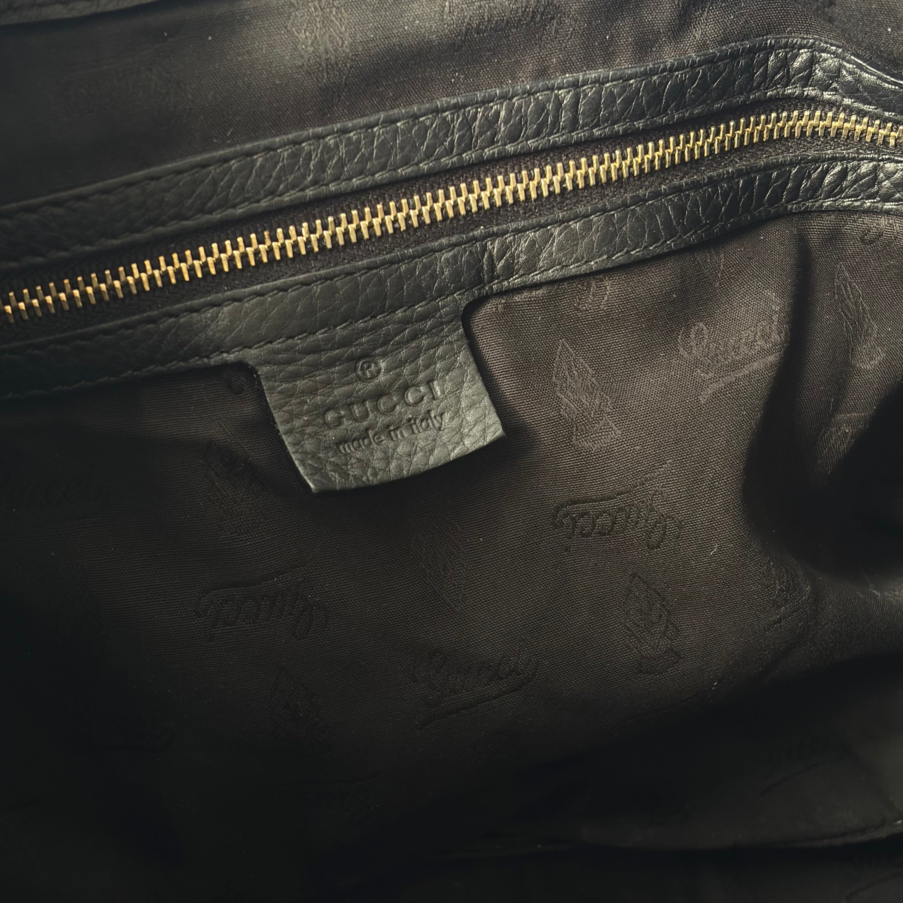 Gucci Heritage Stripe Leather Bag