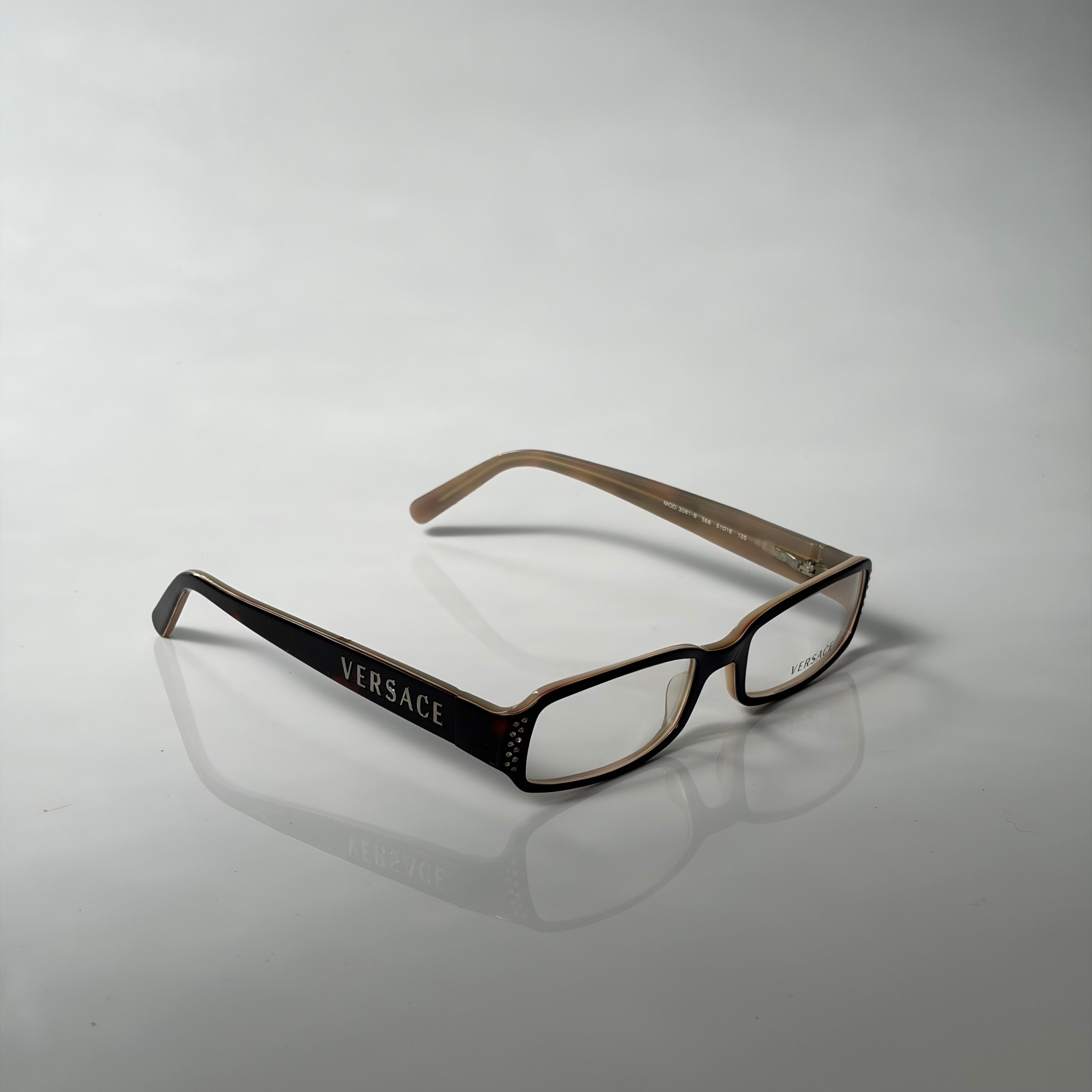 Versace Brown Strass Glasses