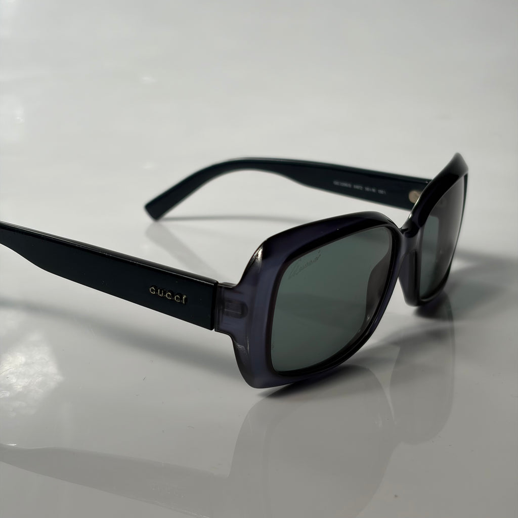 Gucci Vintage Monogram Blue Sunglasses