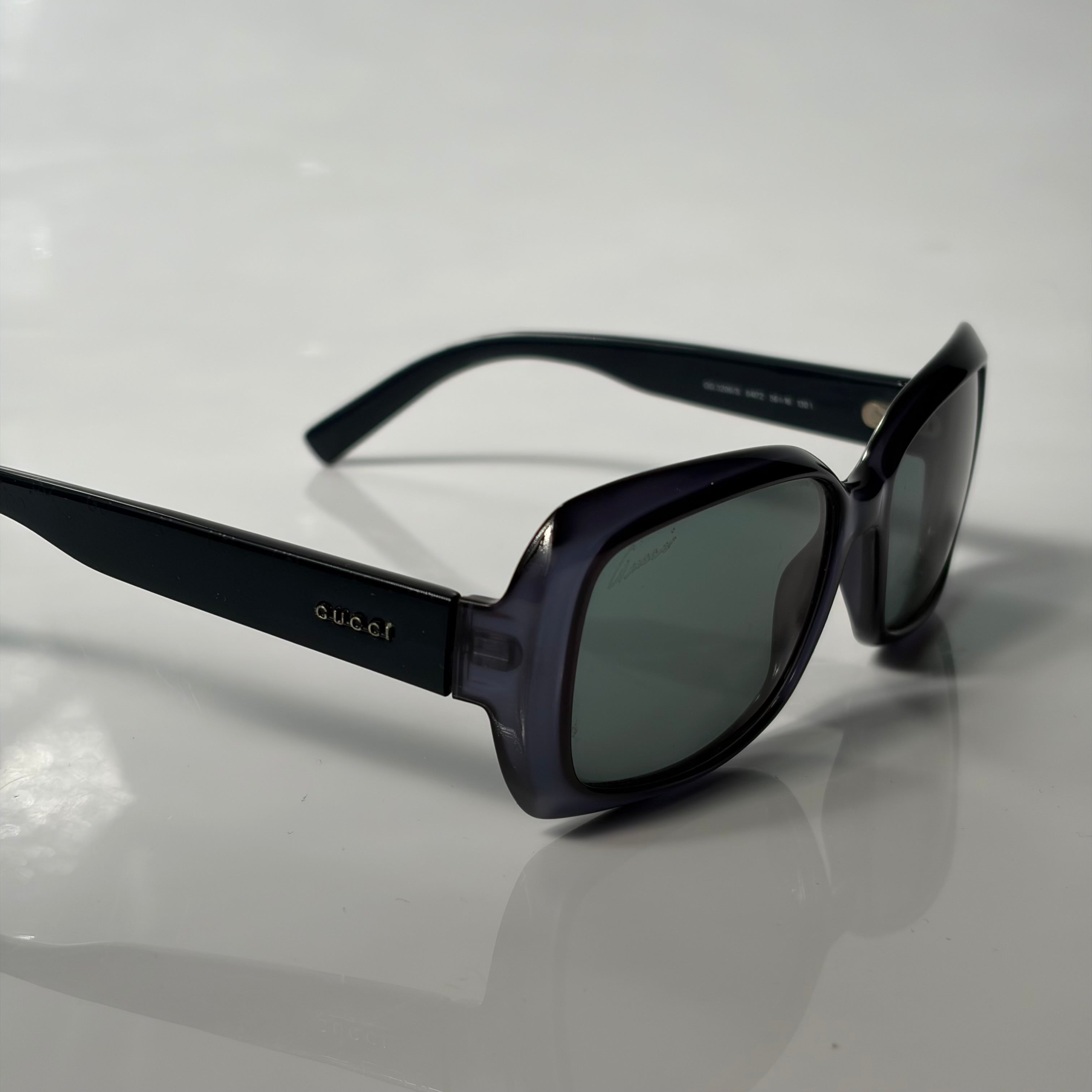 Gucci Vintage Monogram Blue Sunglasses
