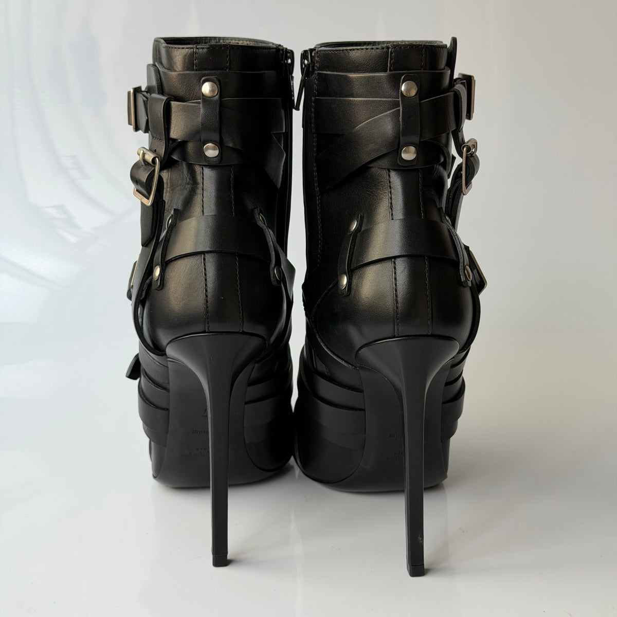 Saint Laurent by Hedi Slimane 2013 Buckled Boots