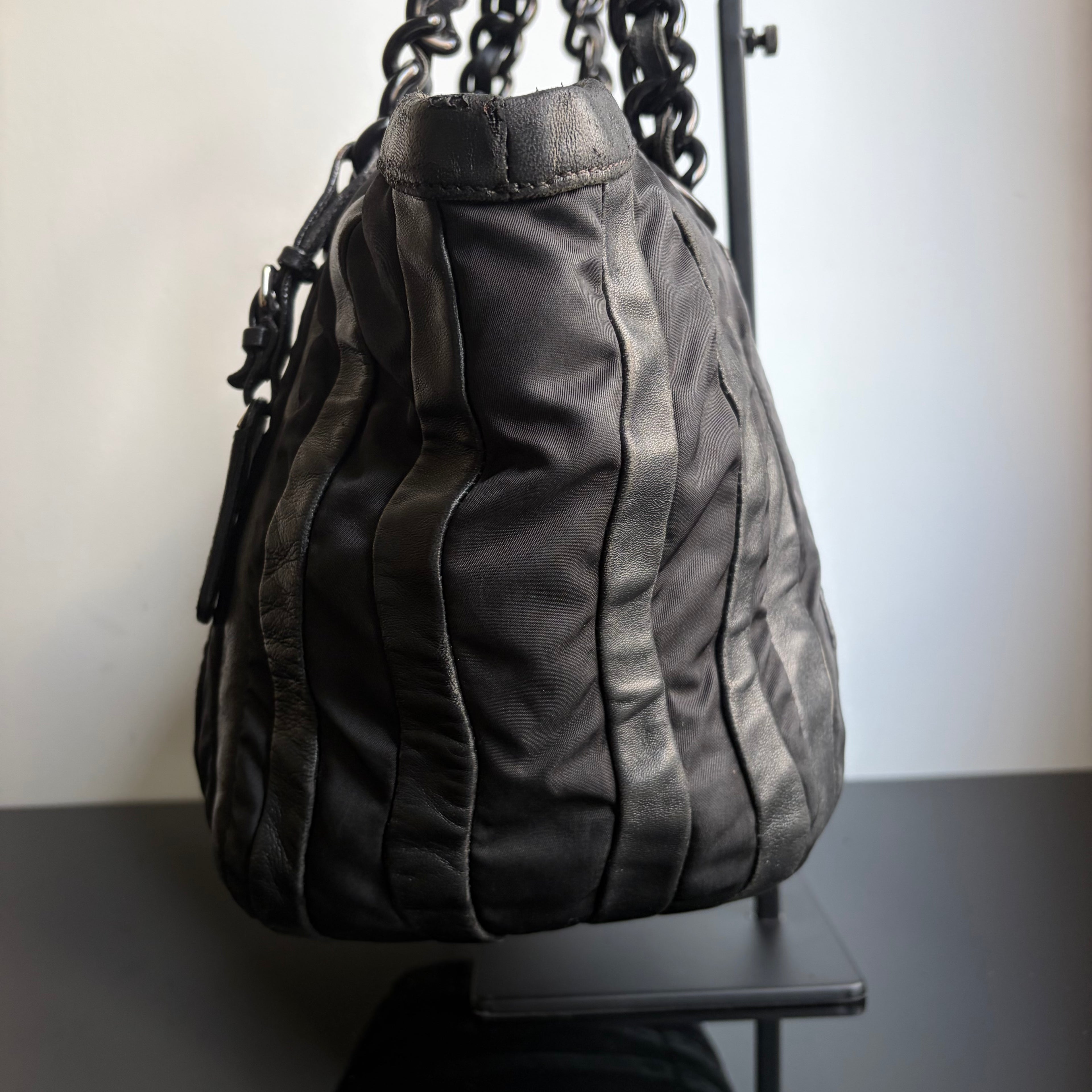 Prada Tessuto Waves Tote Bag