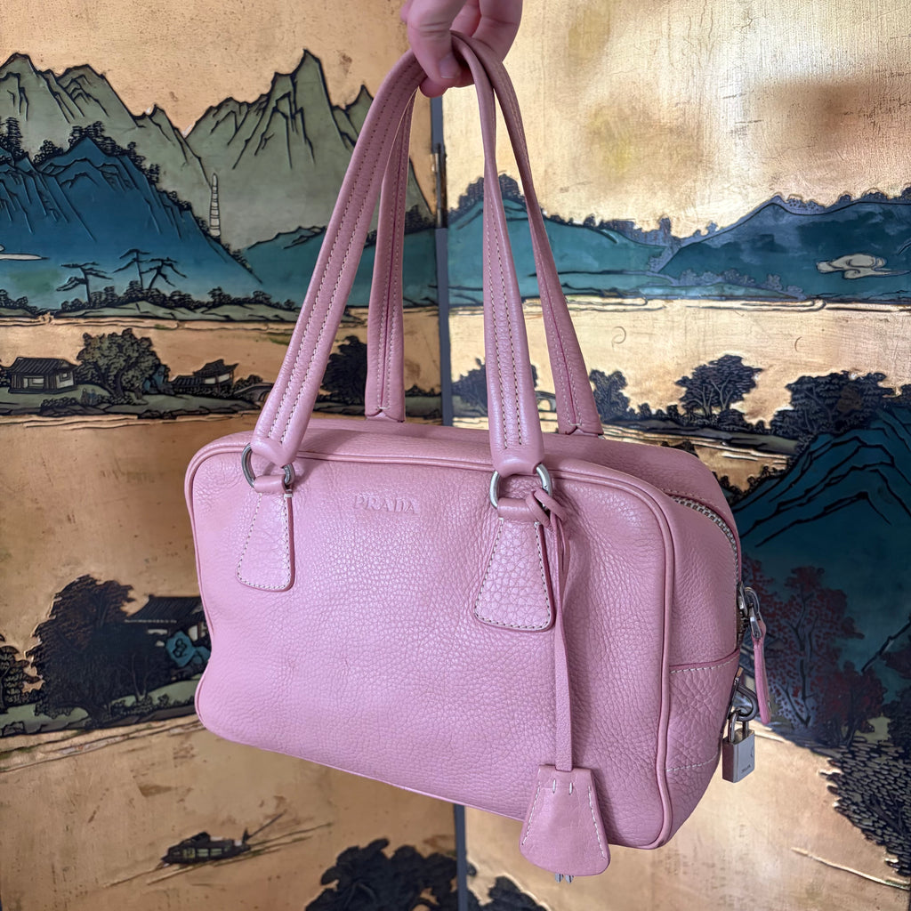 Prada 2000s Baby Pink Bauletto Bag