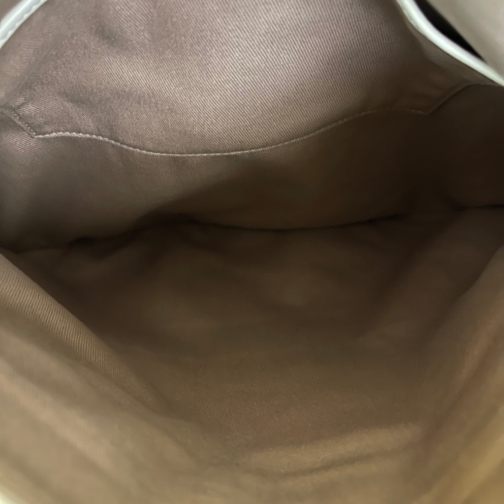 Céline Ivory Monogram Canvas Leather Tassel Bag