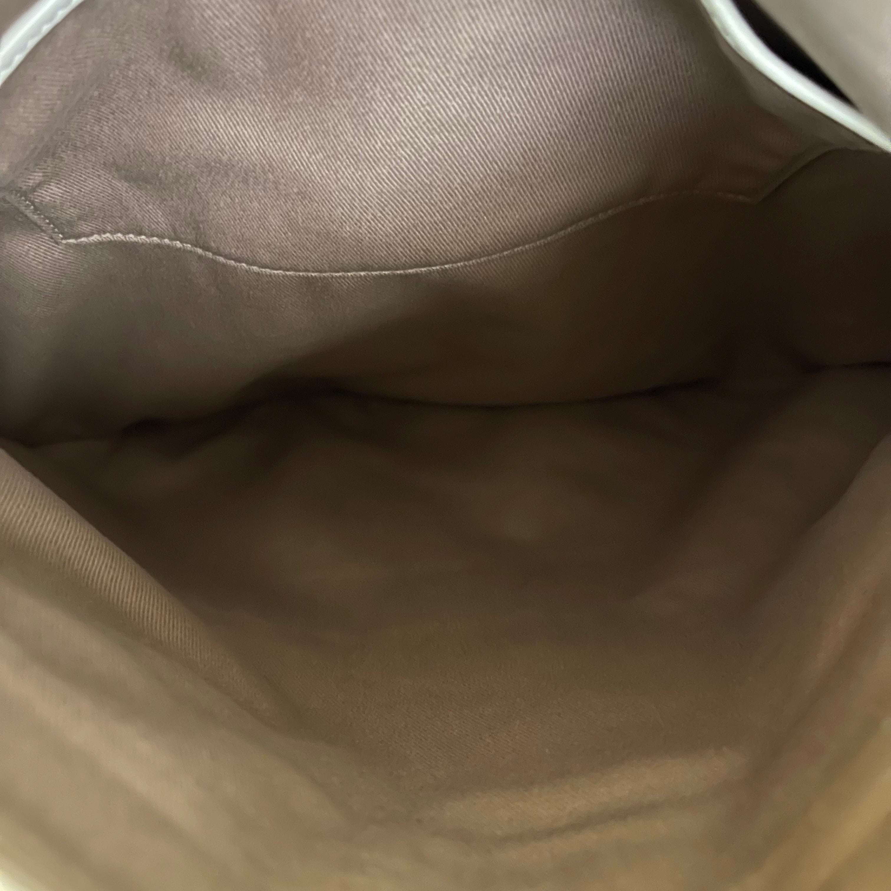 Céline Ivory Monogram Canvas Leather Tassel Bag