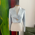 Versus by Gianni Versace Satin Blazer + Pants