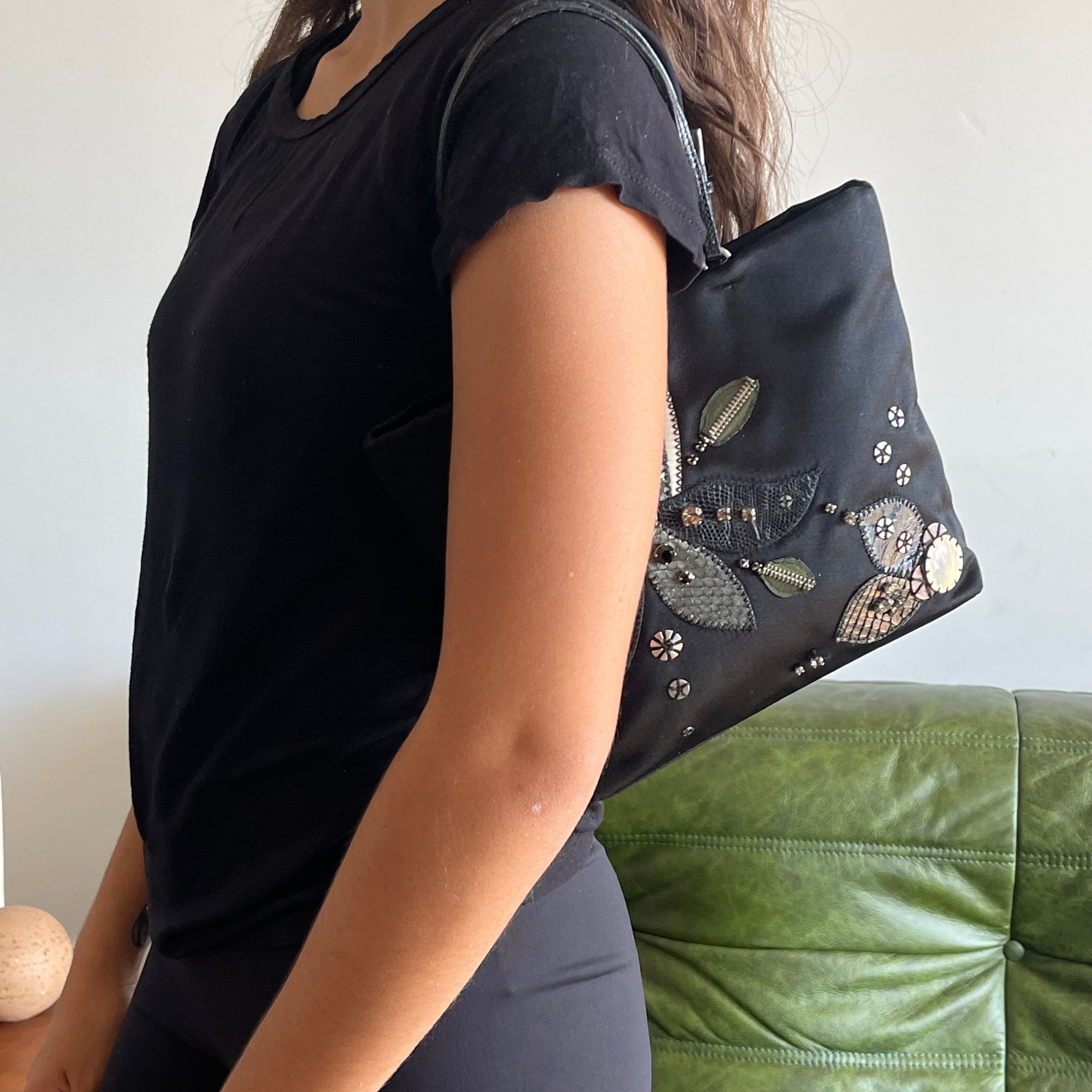 Prada Mini Satin Tote Bag
