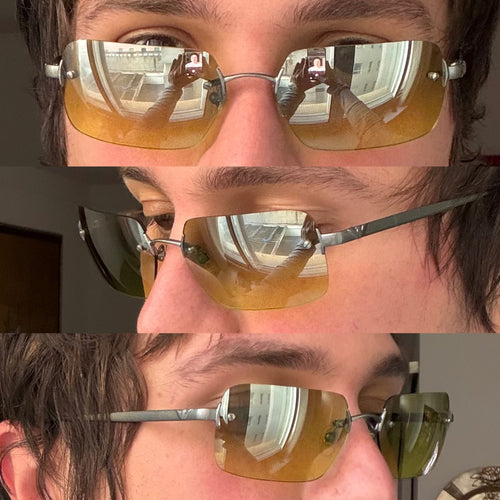 Armani Vintage Neon Green Sunglasses