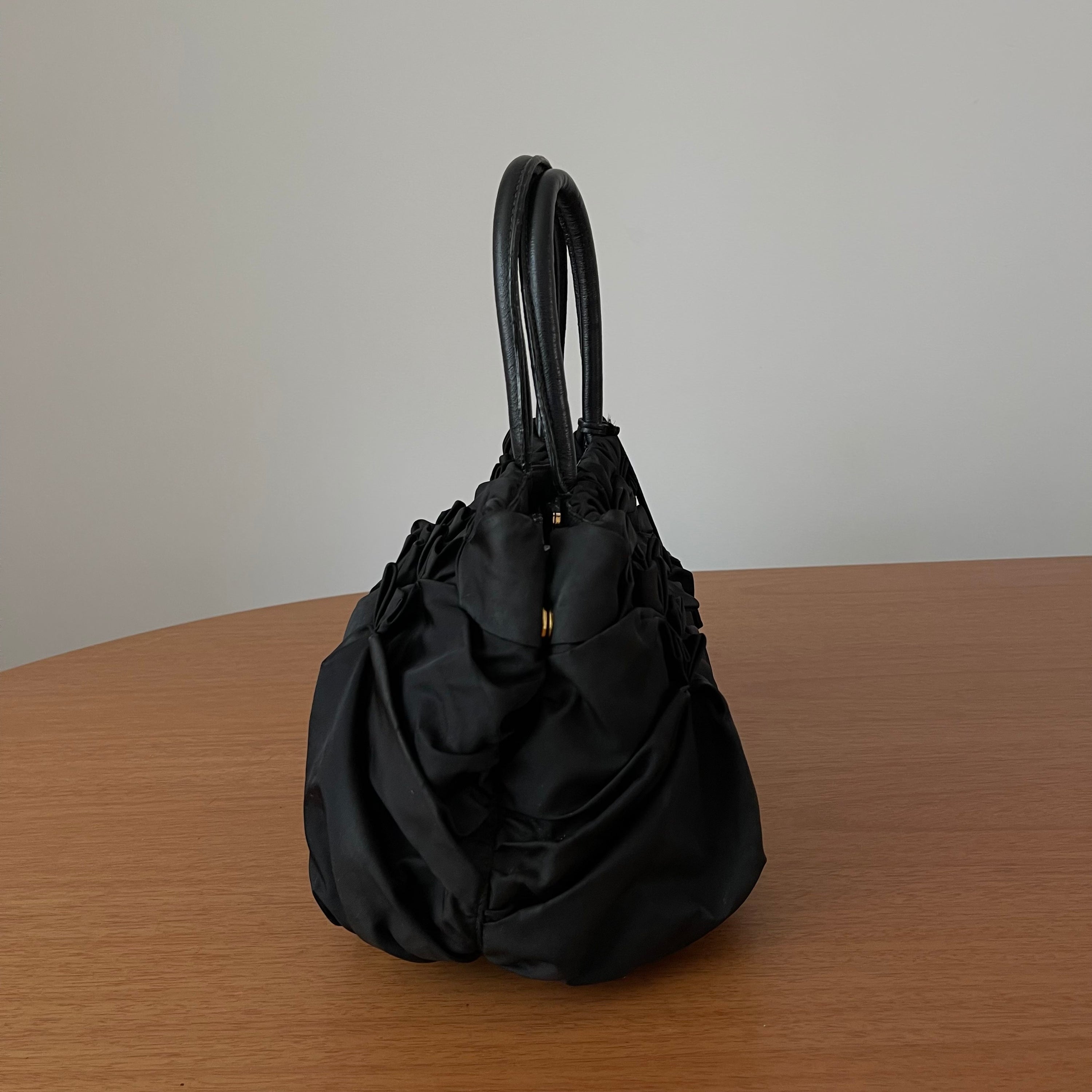 Prada Nylon Origami Pleated Tote