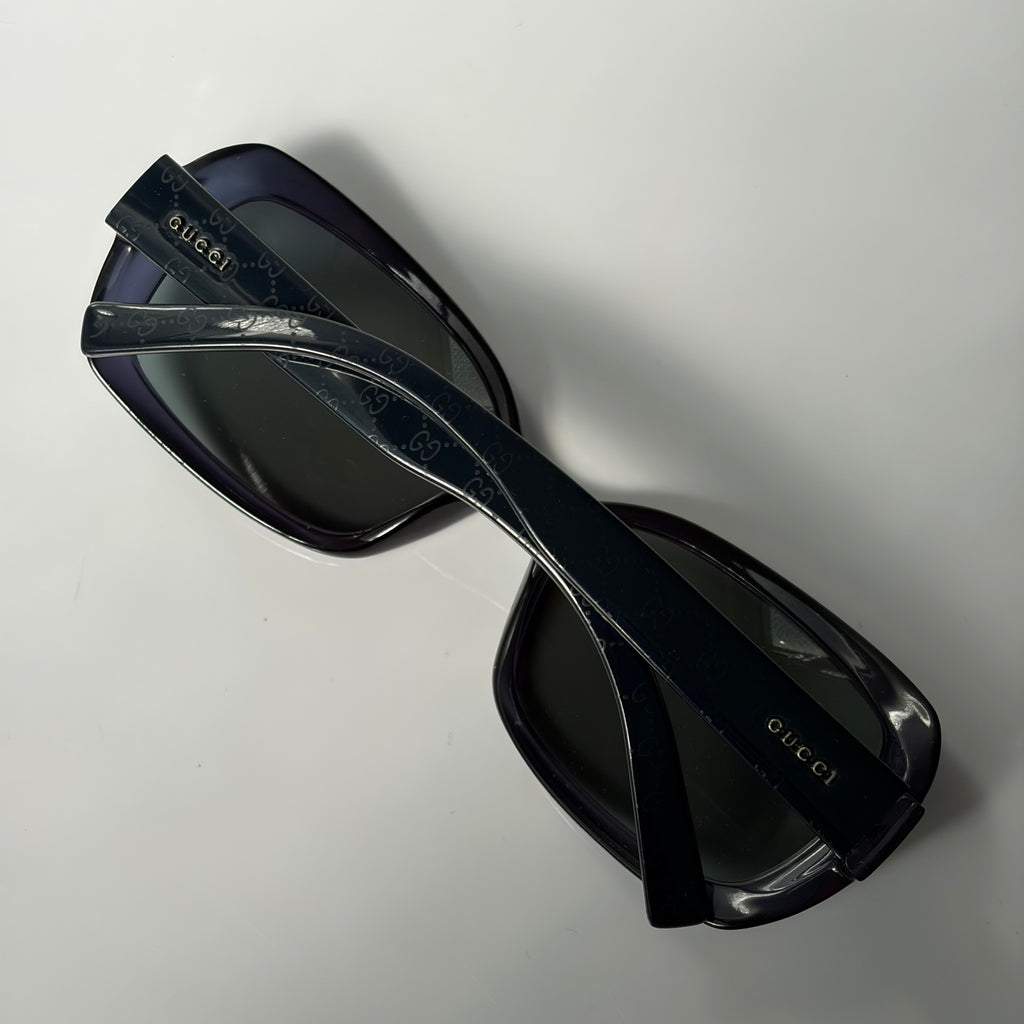 Gucci Vintage Monogram Blue Sunglasses