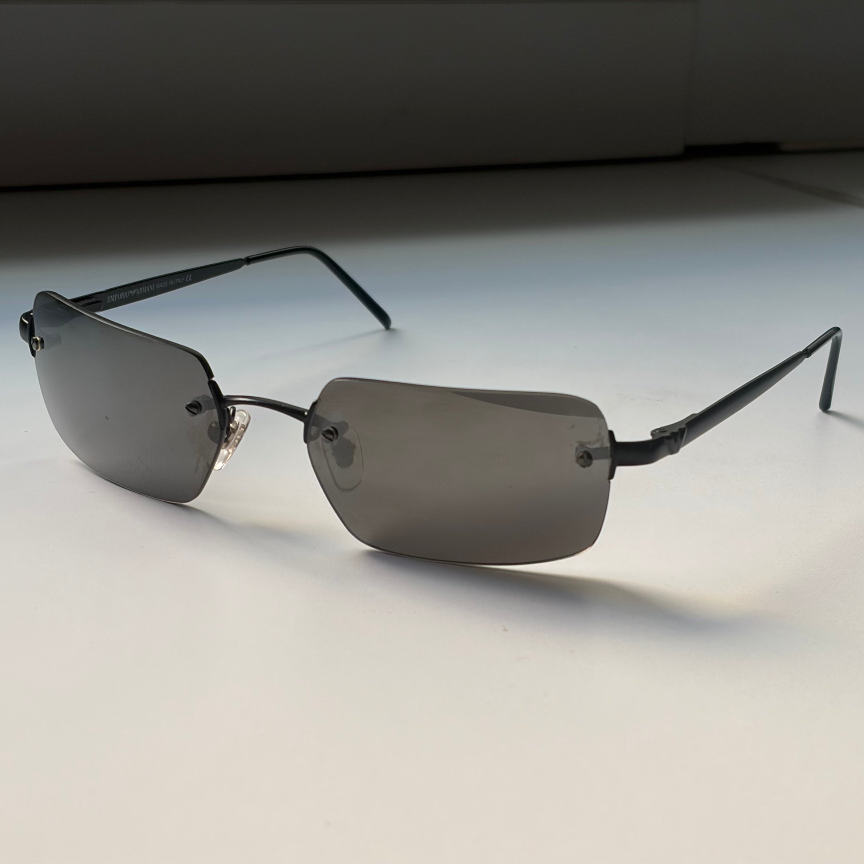 Armani Black Mirrored Sunglasses