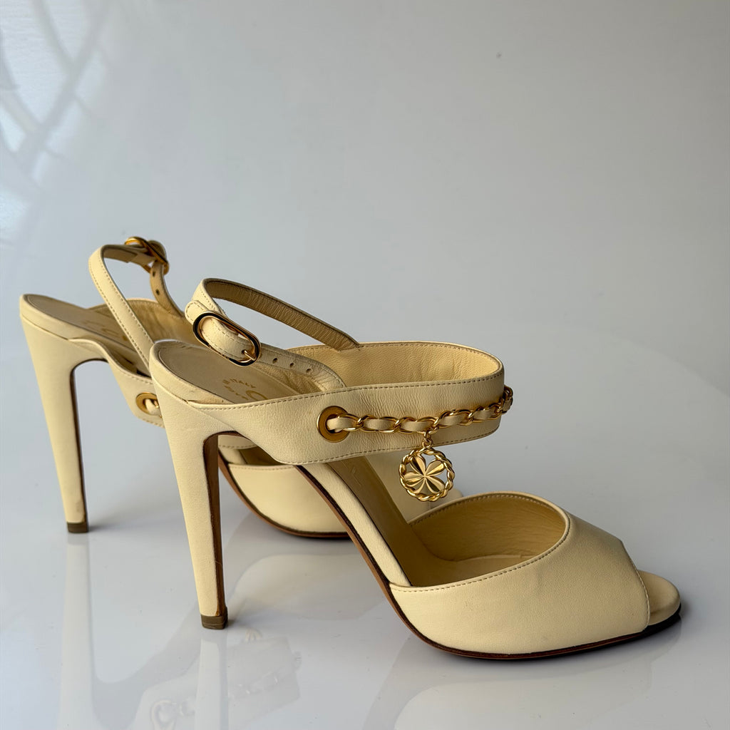 Chanel Charms Logo Sandals