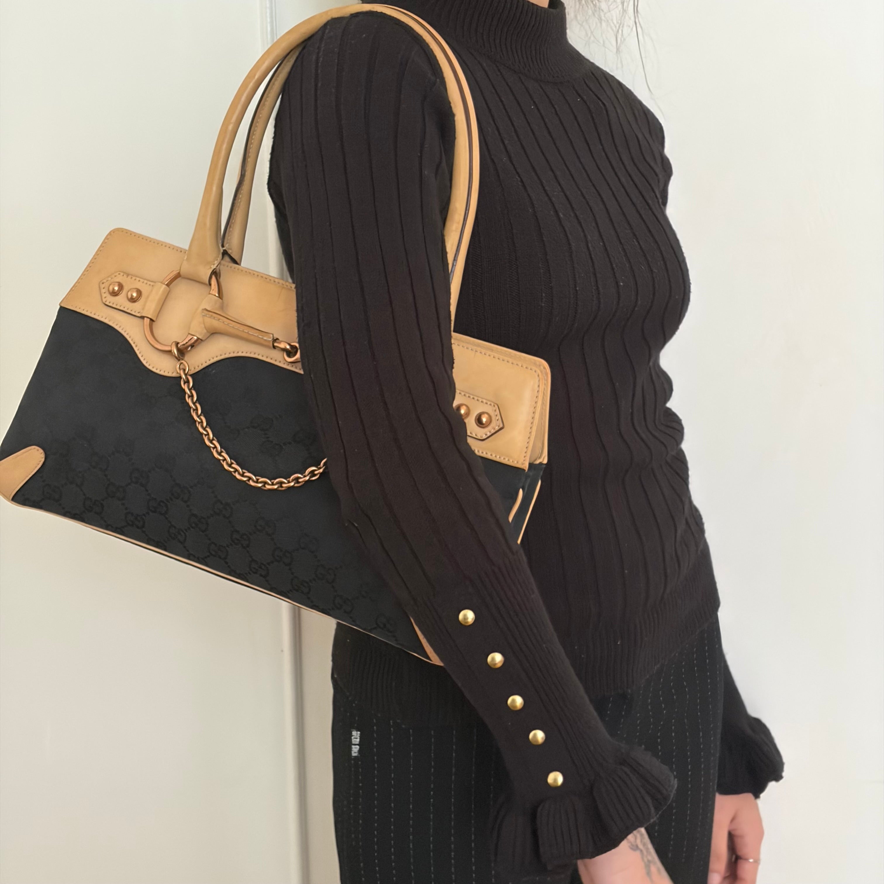 Gucci by Tom Ford GG Canvas Horsebit Chain Bag
