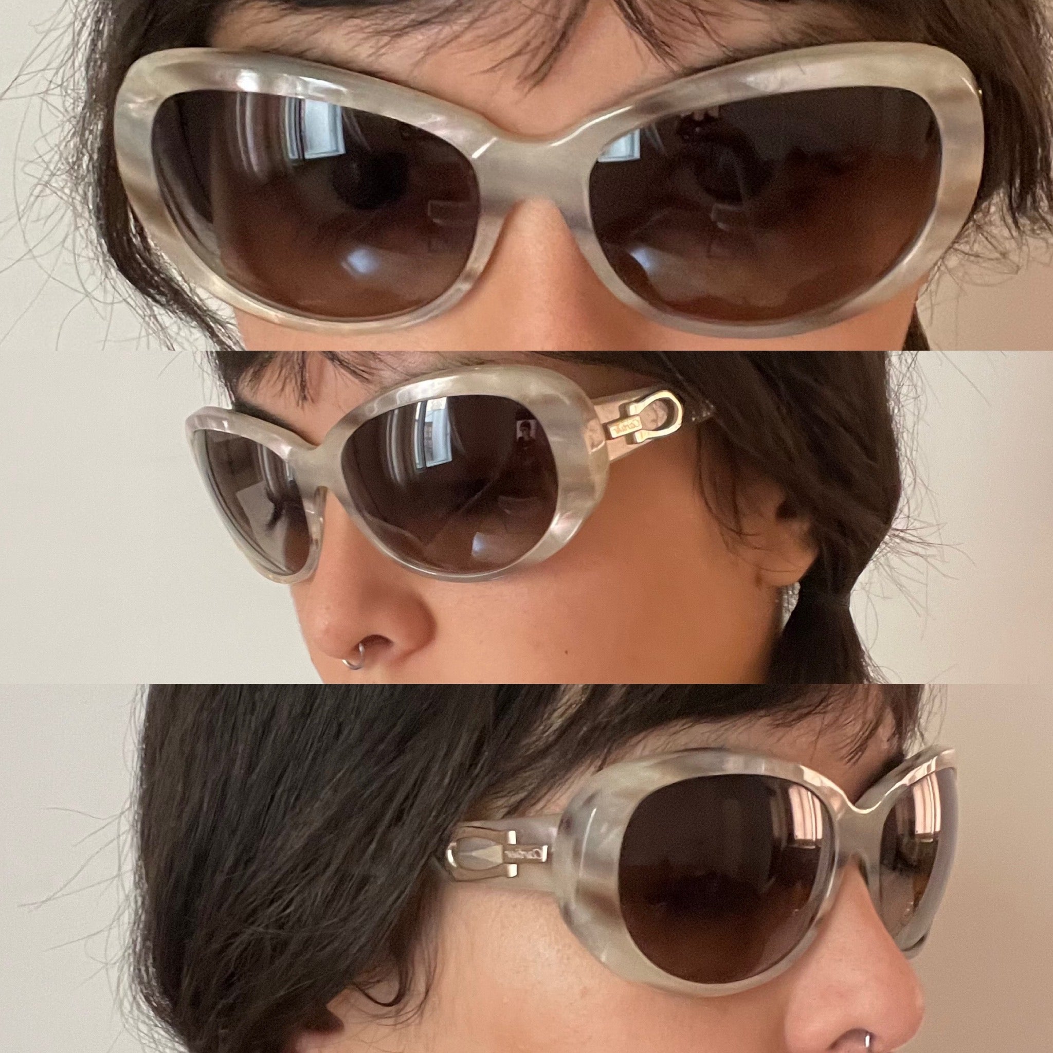 Cartier Pearly White Sunglasses