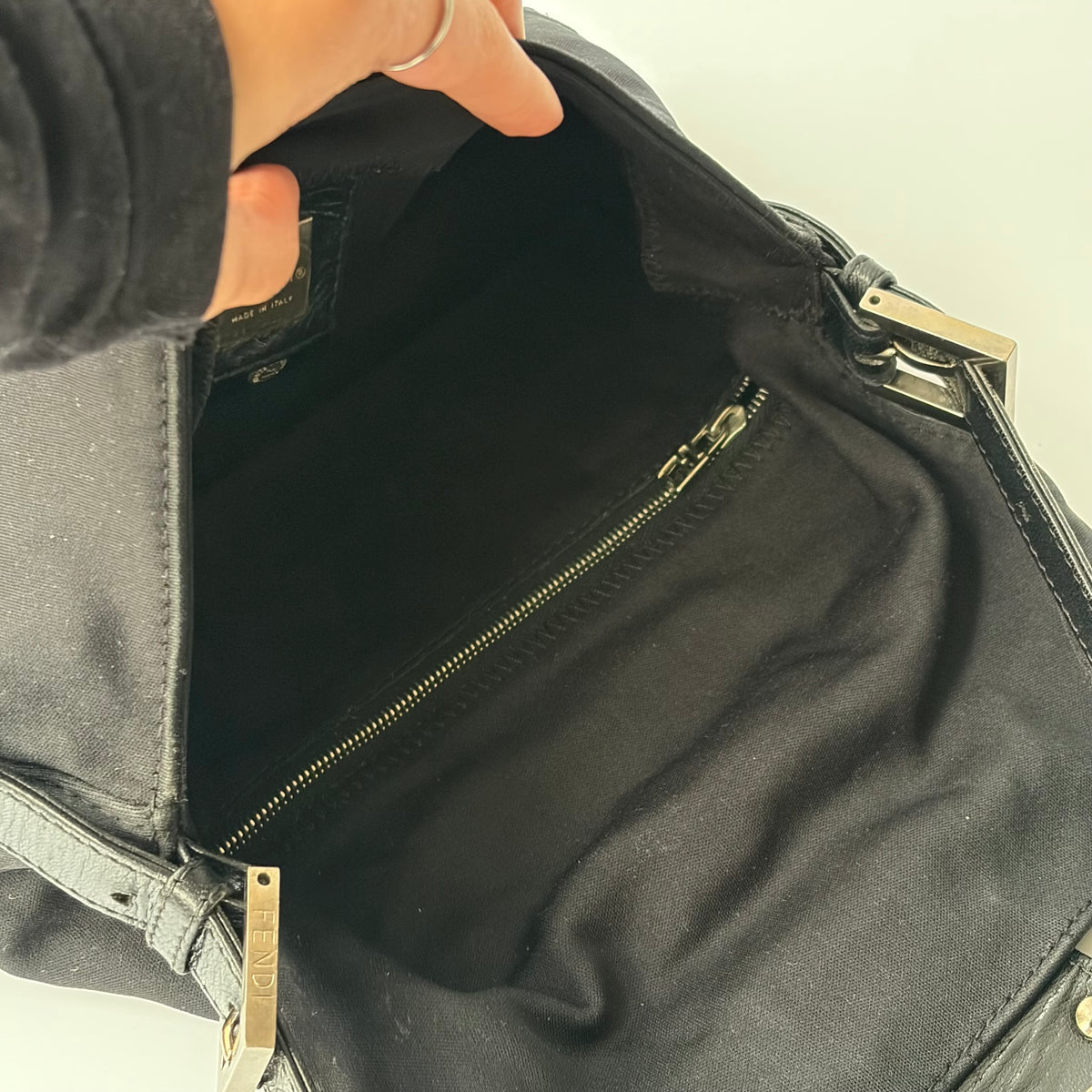 Fendi Baguette Black Cloth