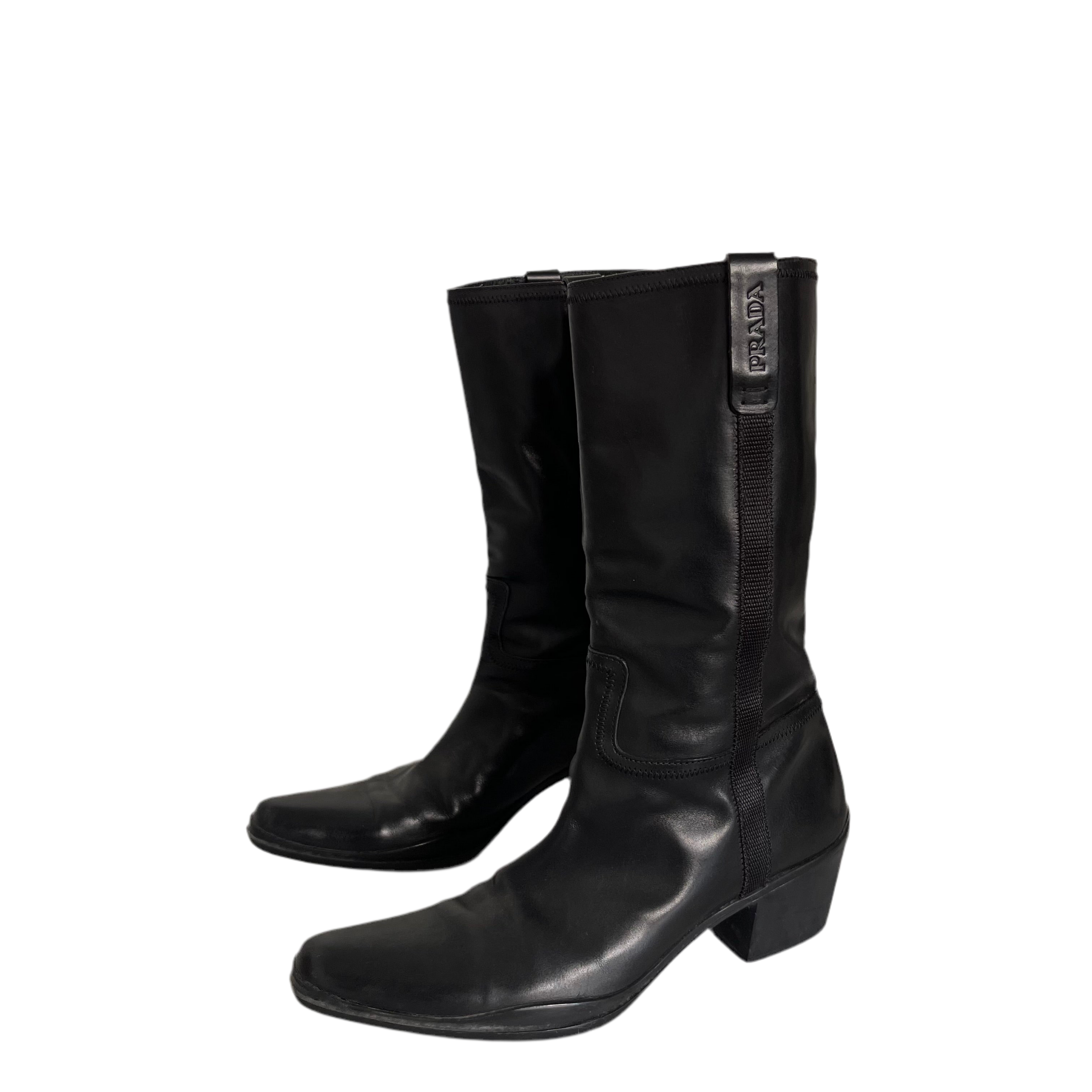 Prada Western Leather Boots