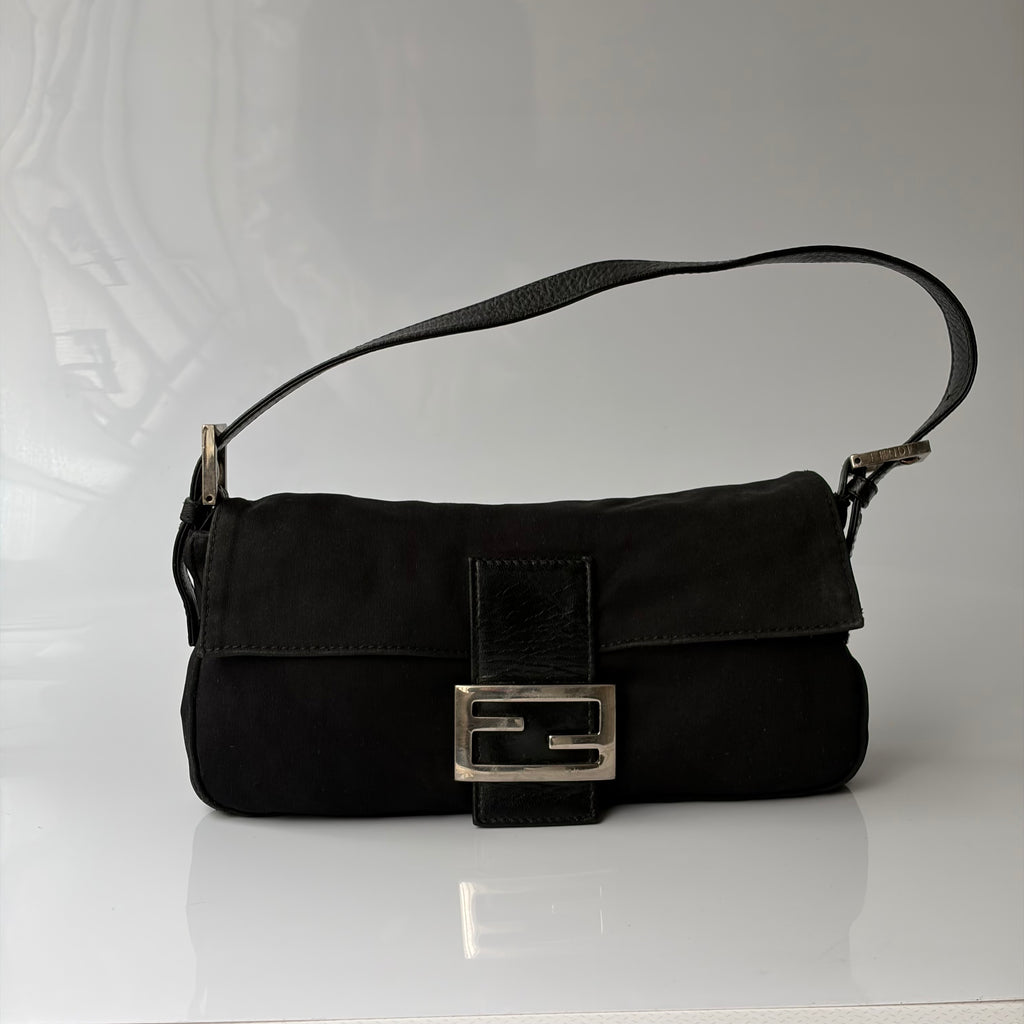 Fendi Baguette Black Cloth
