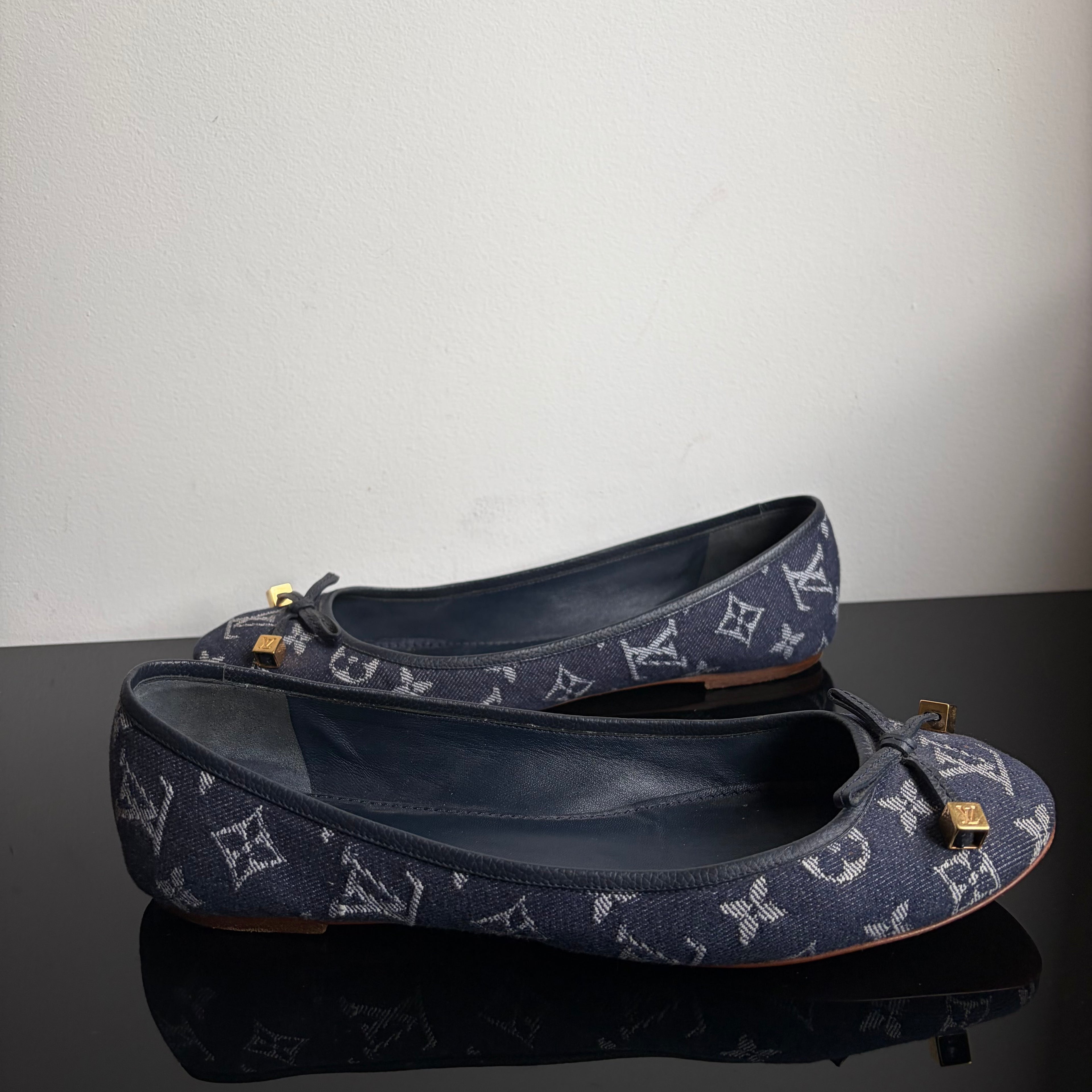 Louis Vuitton Denim Monogram Flats