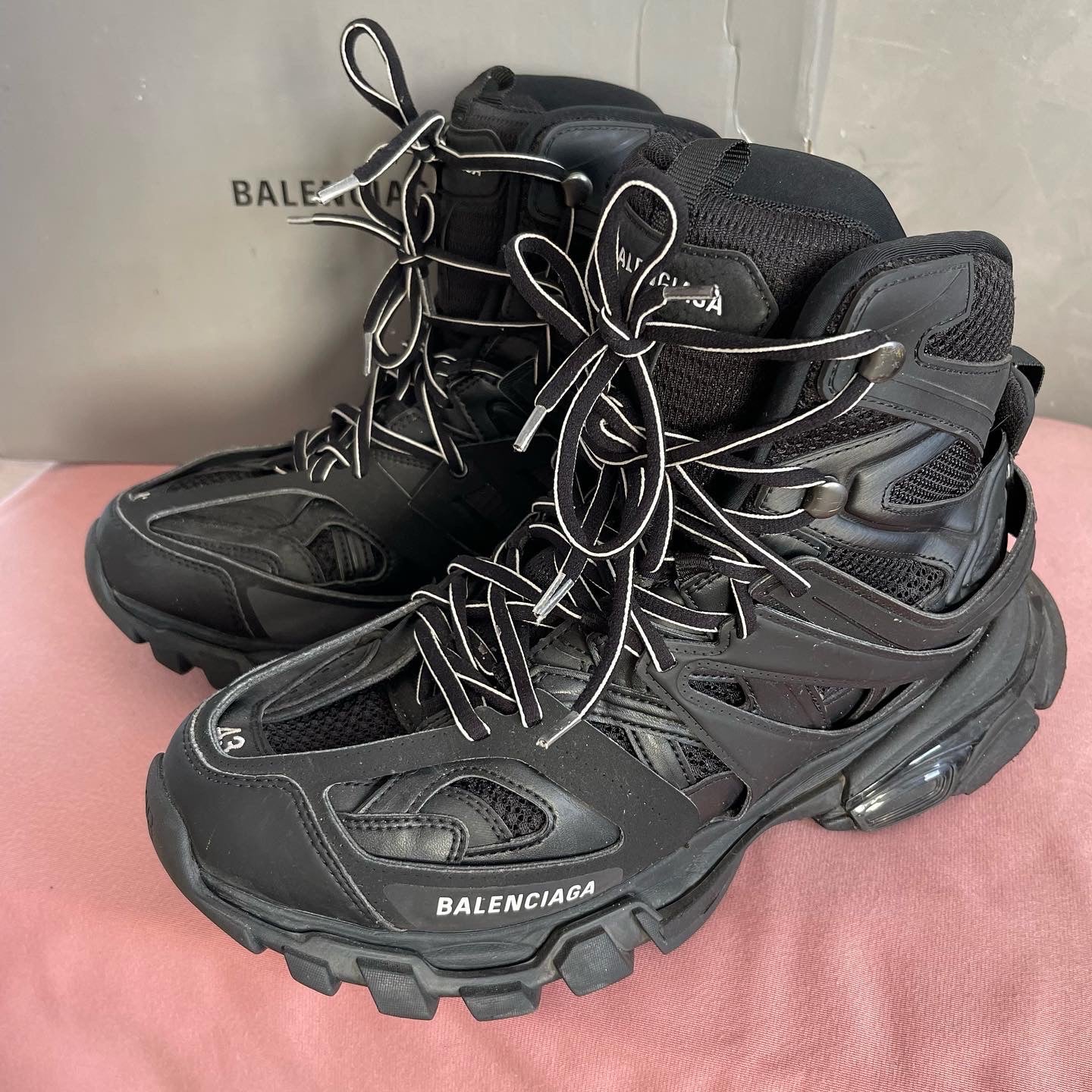 Balenciaga Hi-Top Tracker Sneakers