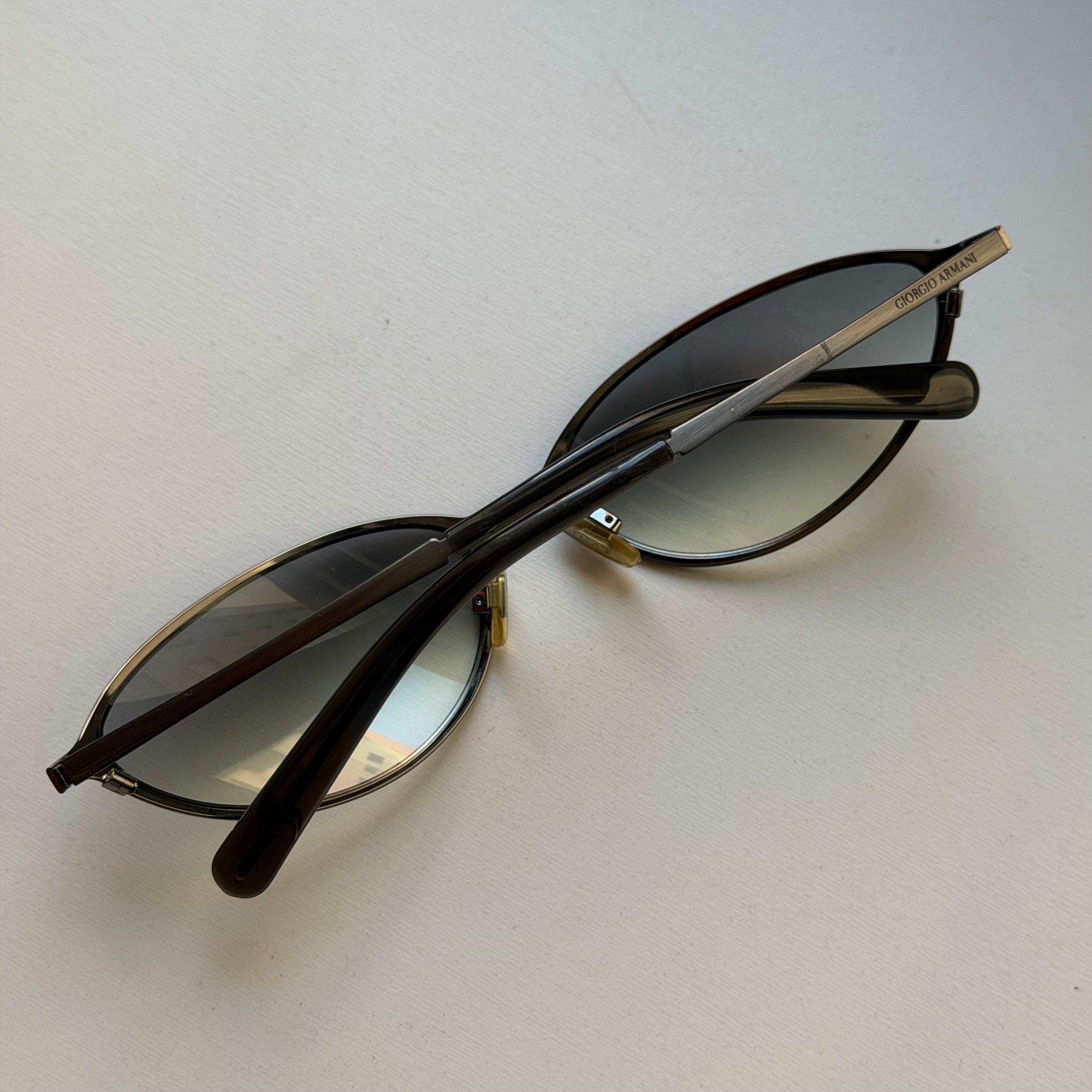 Giorgio Armani 90s Silver Sunglasses
