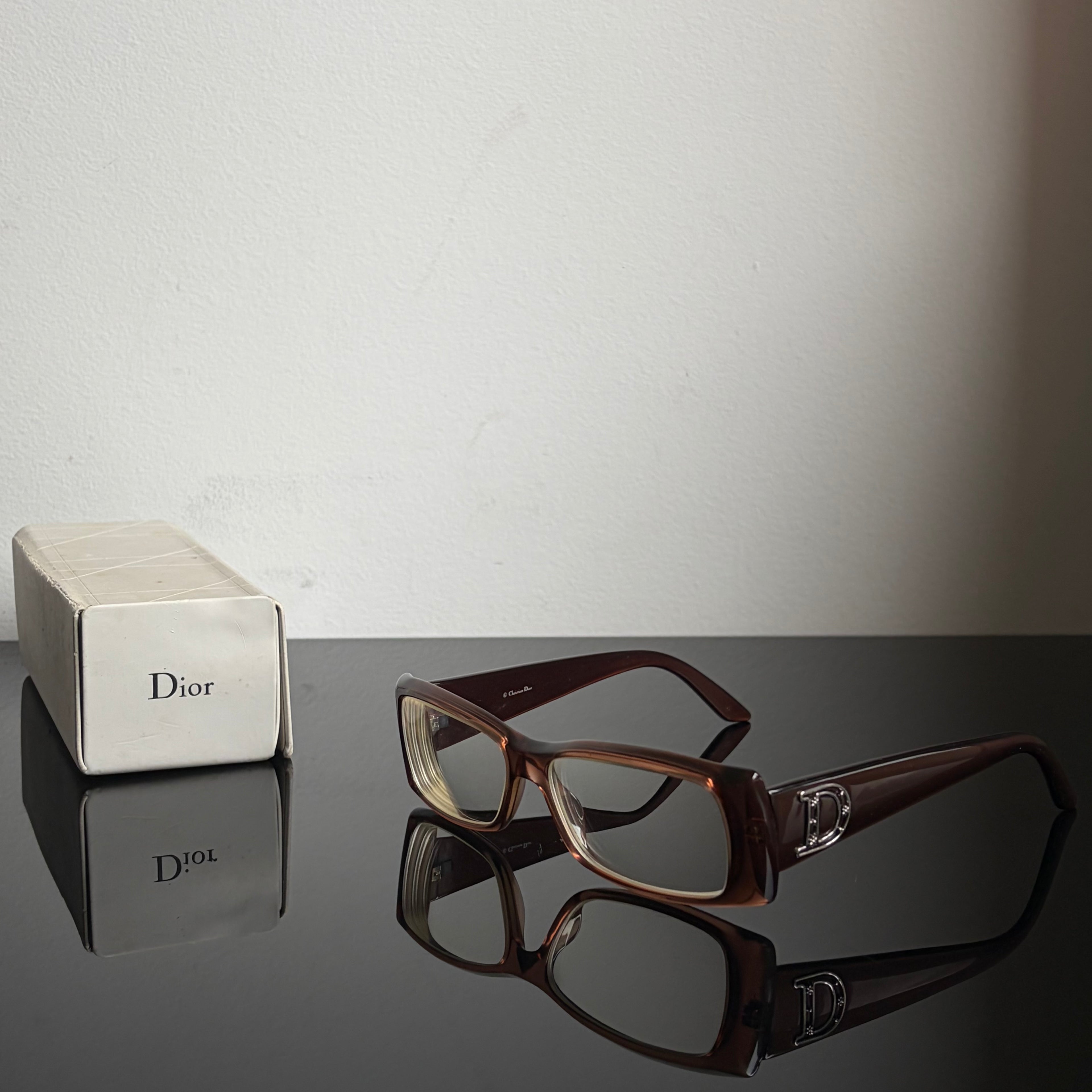 Christian Dior D Flowers Frame Glasses