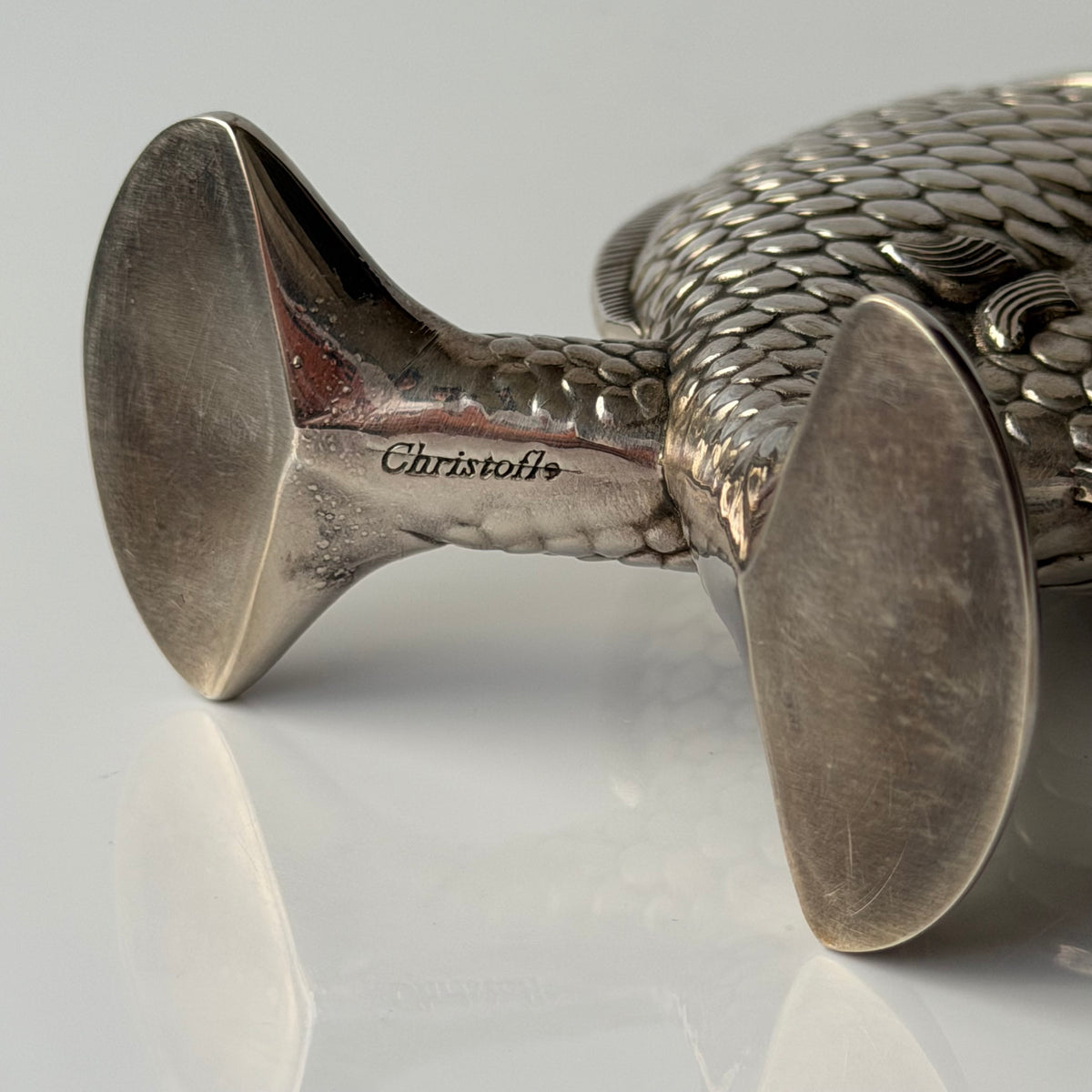 Christofle 1983 Deux Poissons Vase