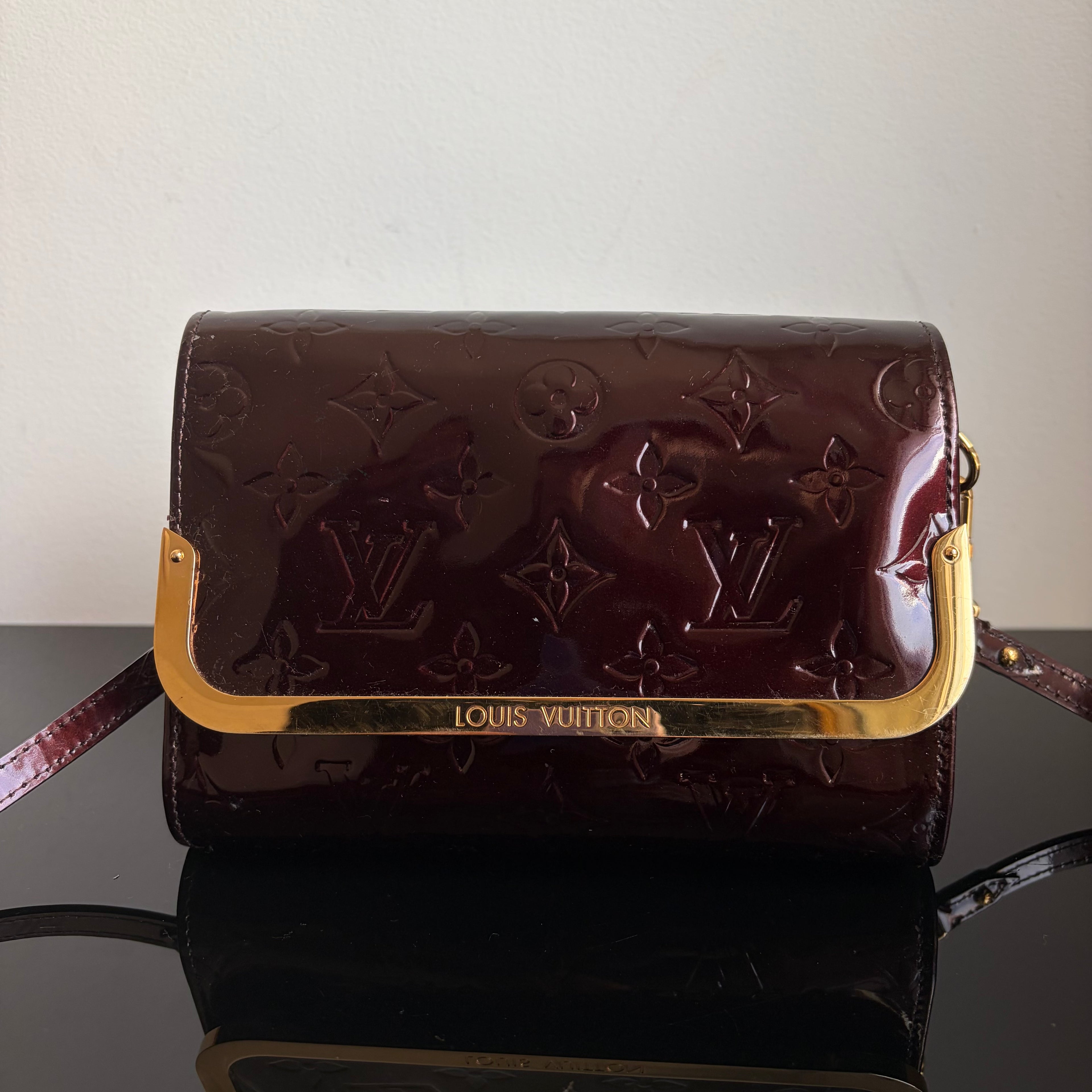 Louis Vuitton Amarante Monogram Vernis Rossmore PM Bag