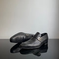Gucci Black Leather GG Interlocking Loafer