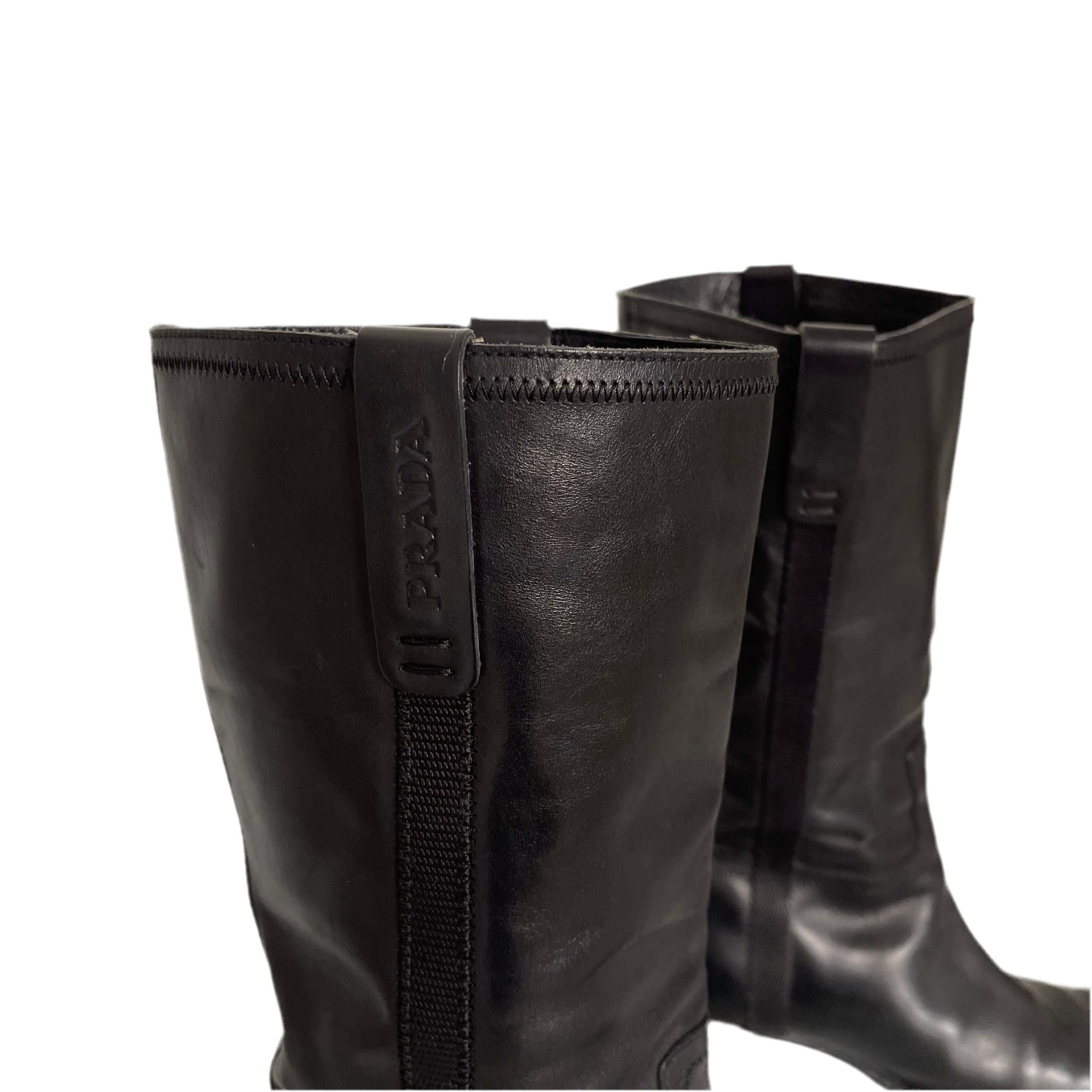 Prada Western Leather Boots