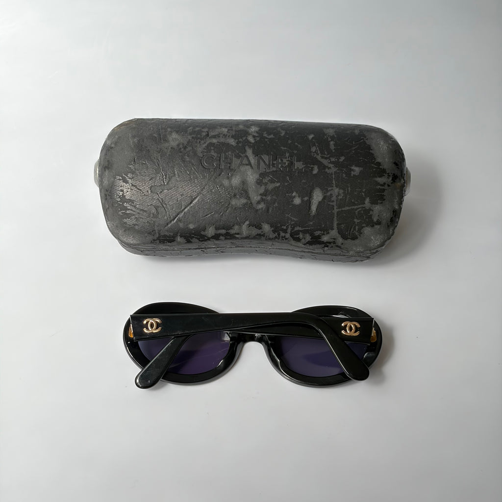 Chanel Round Black Sunglasses