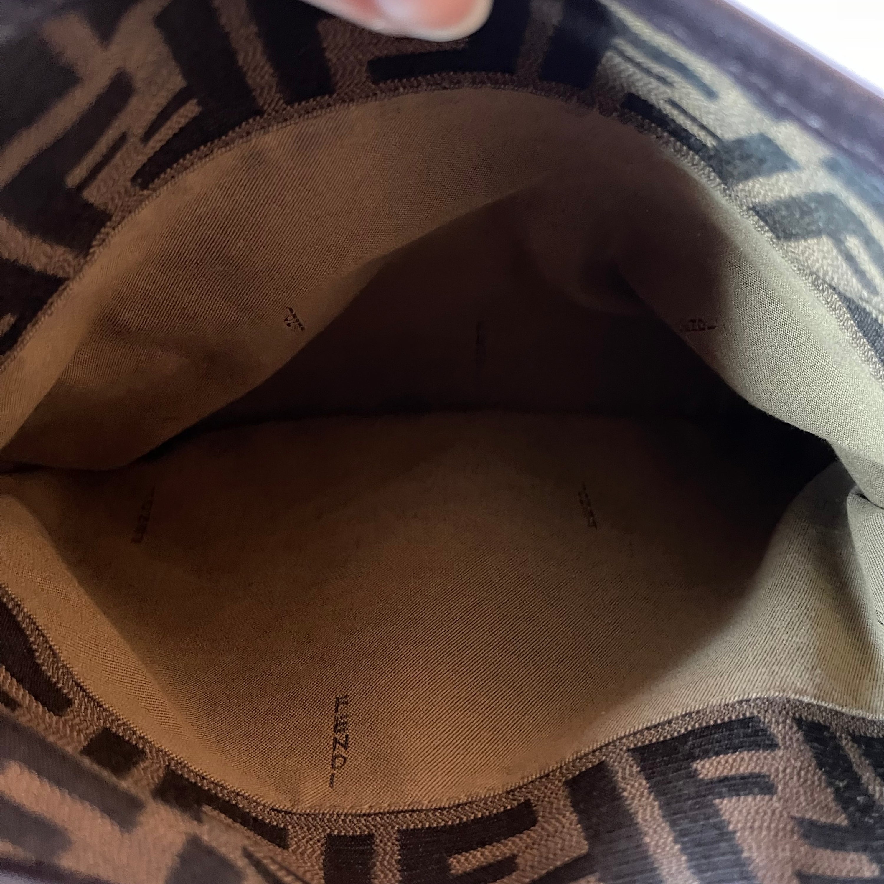 Fendi Zucca Chef Shopping Shoulder Bag