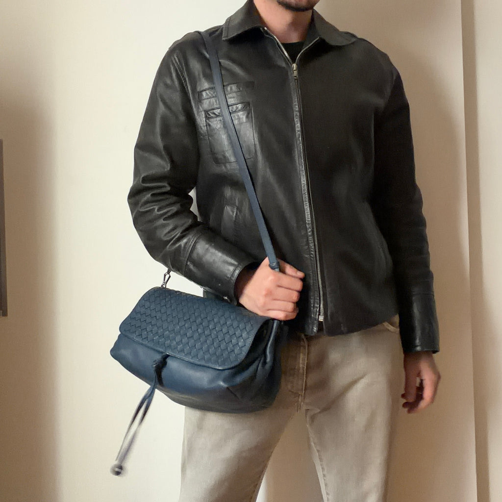 Bottega Veneta Intrecciato Flap Bag