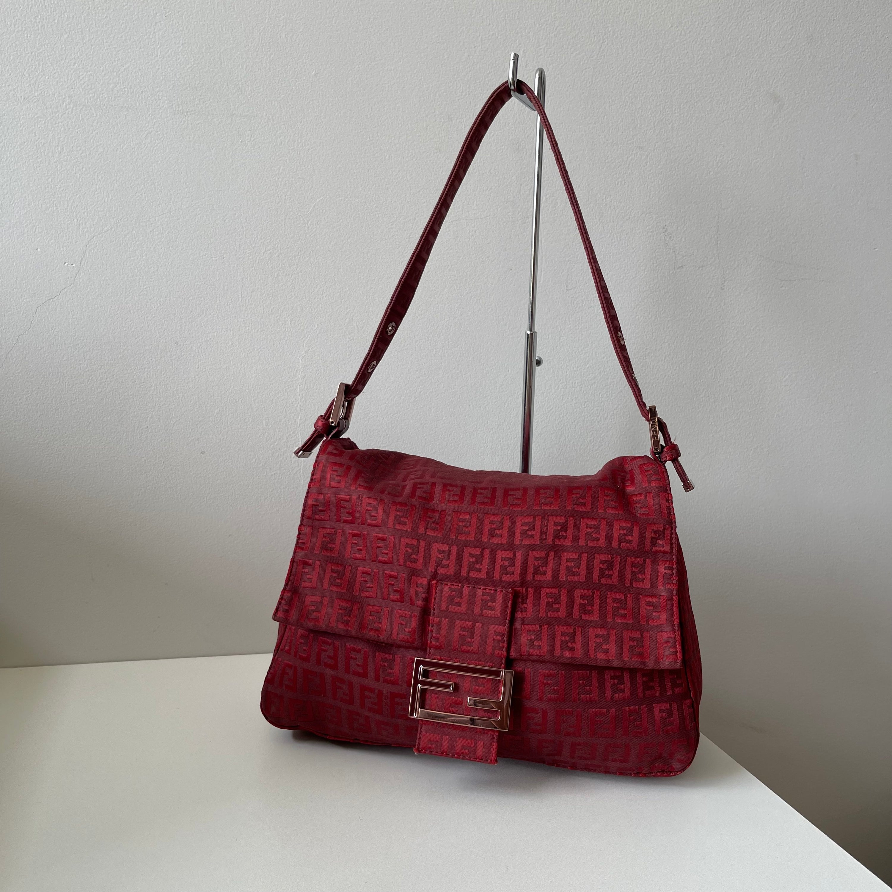 Fendi Mama Red Baguette
