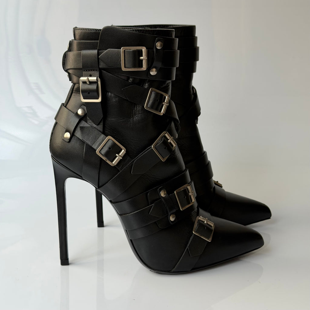Saint Laurent by Hedi Slimane 2013 Buckled Boots