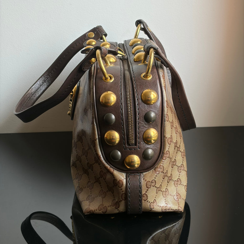 Gucci Babouska Crystal Canvas Bag