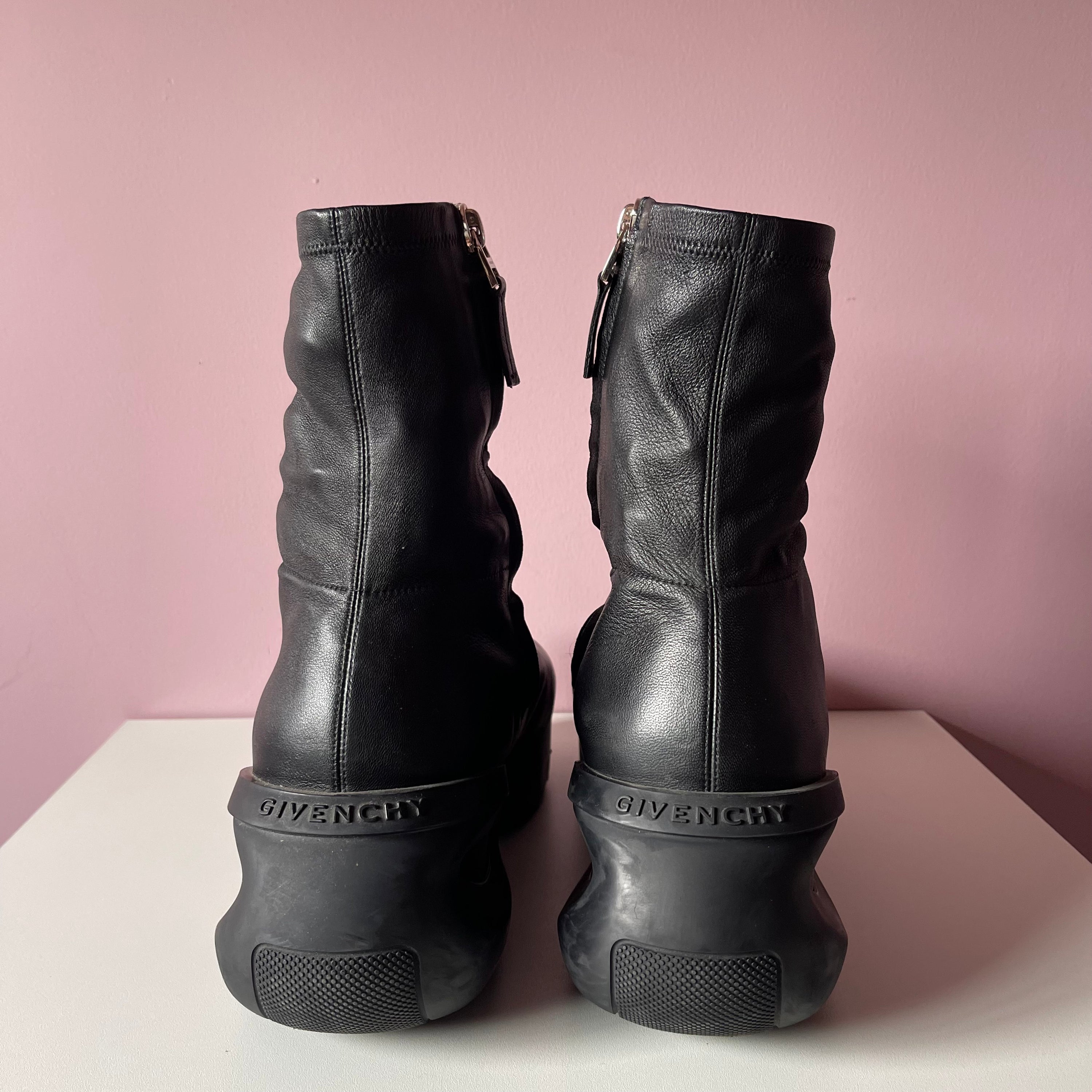 Givenchy G Lambskin Ankle Clog Boots