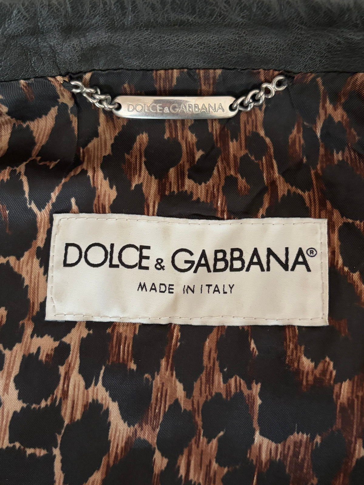 Dolce & Gabbana S/S 2002 Runway Biker Leather Jacket