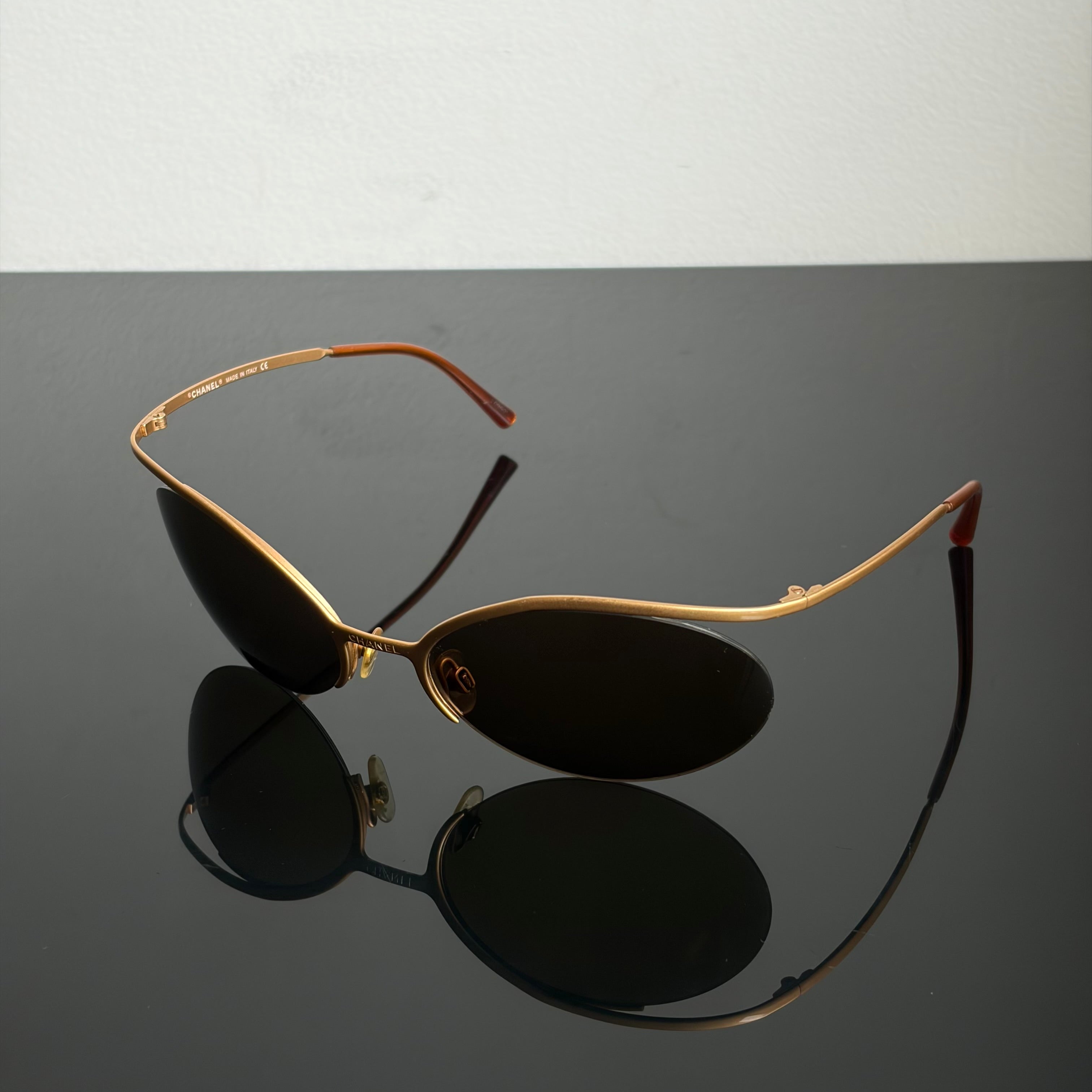 Chanel S/S 2000 4001 Golden Sunglasses