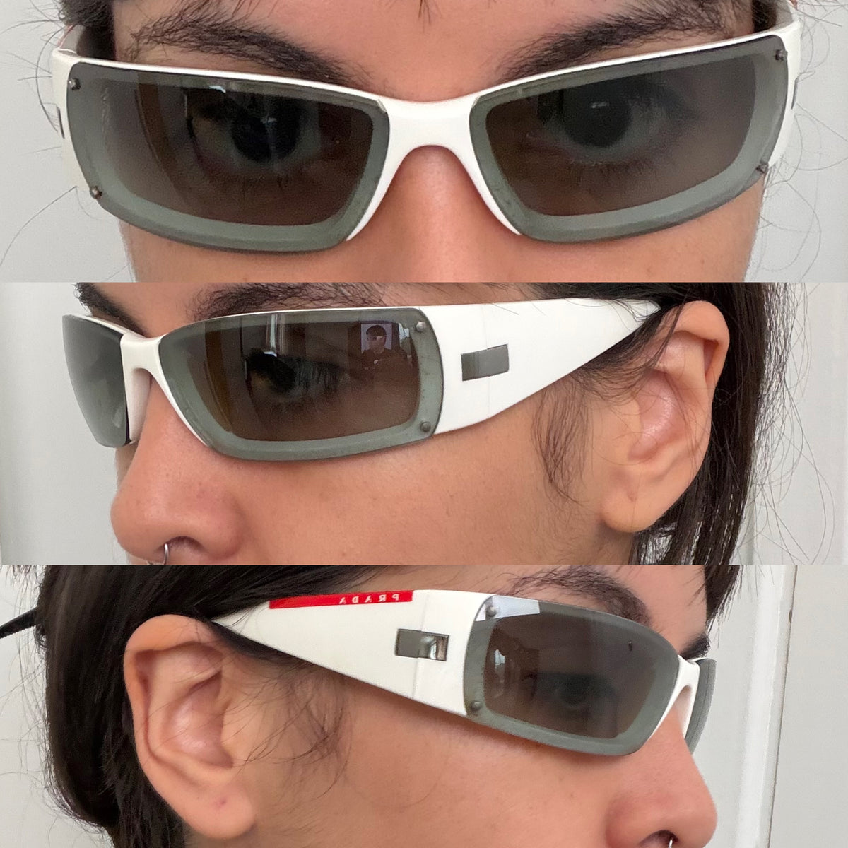 Prada SPS 06 White Sunglasses