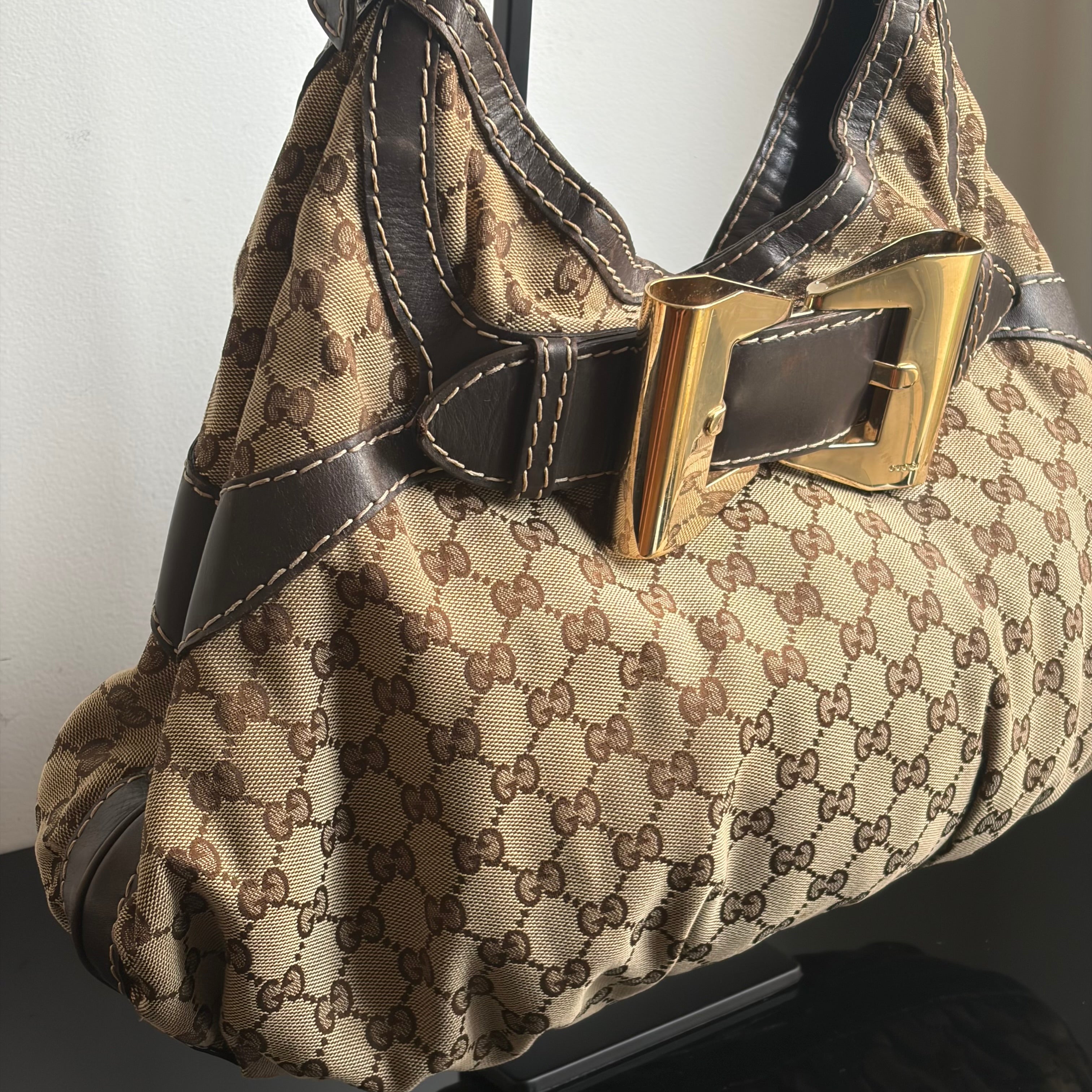 Gucci Monogram Queen Hobo Bag