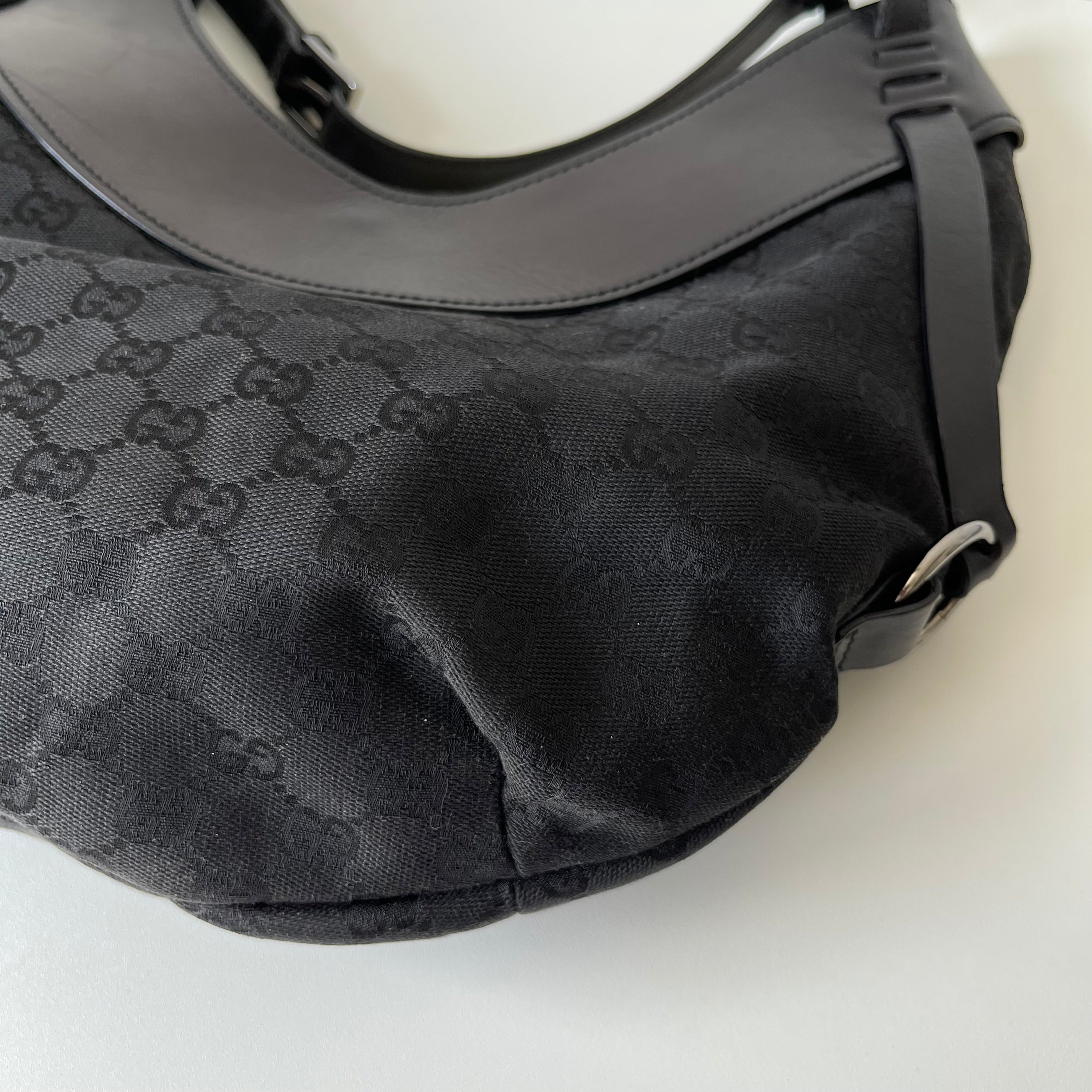Gucci Croissant Monogram Shoulder Bag