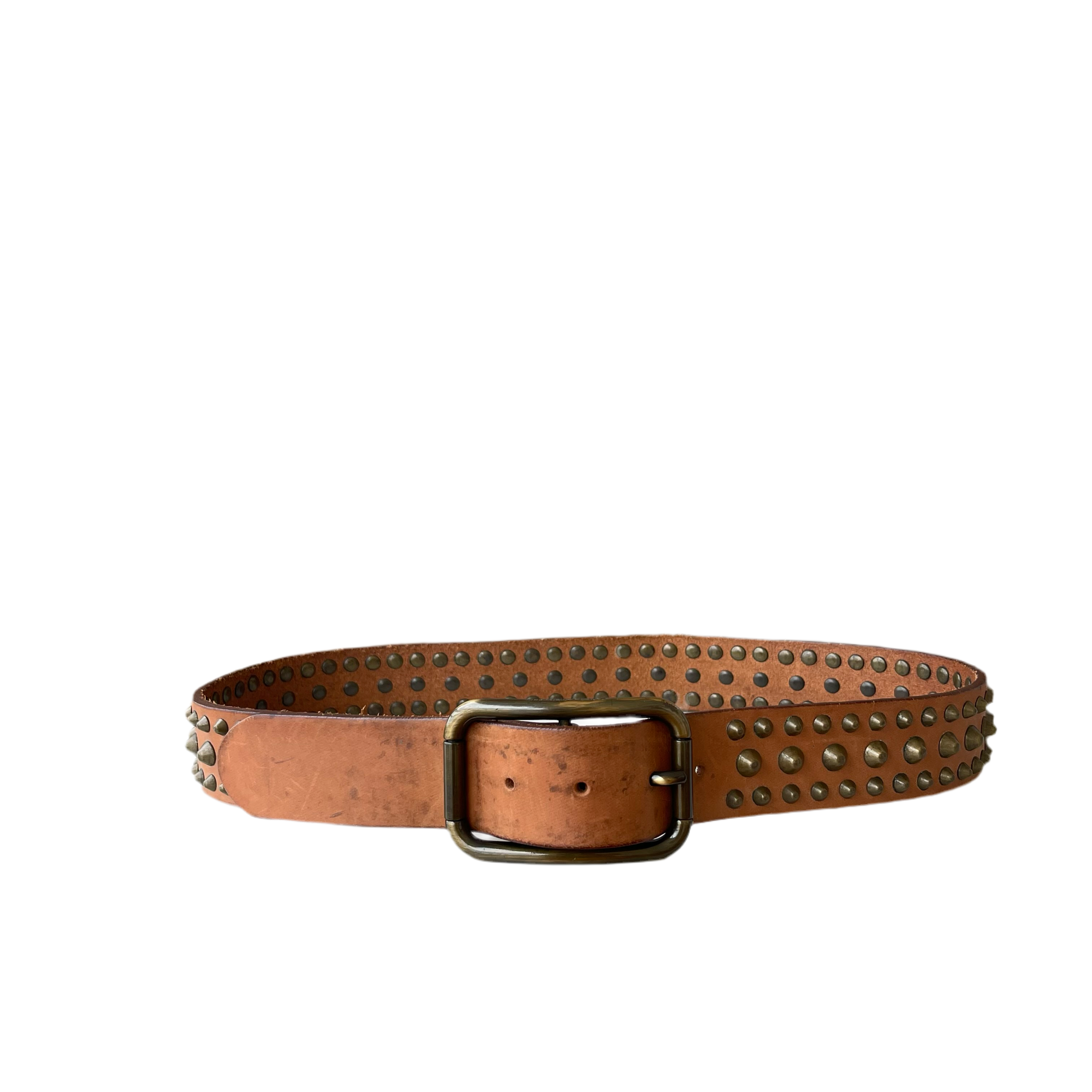 Dolce & Gabbana Leather Spiked Belt