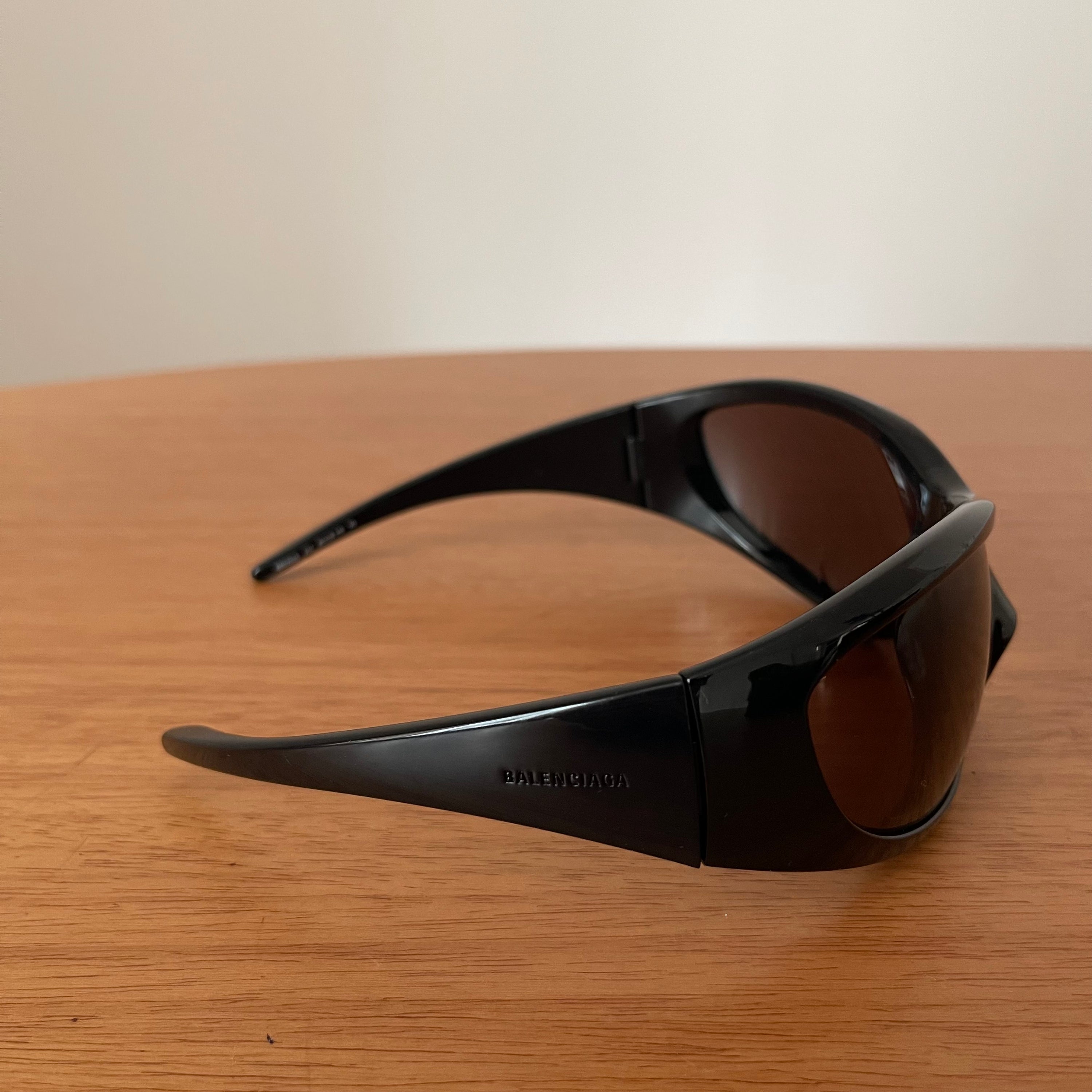 Balenciaga Black Skin Cat XXL Sunglasses