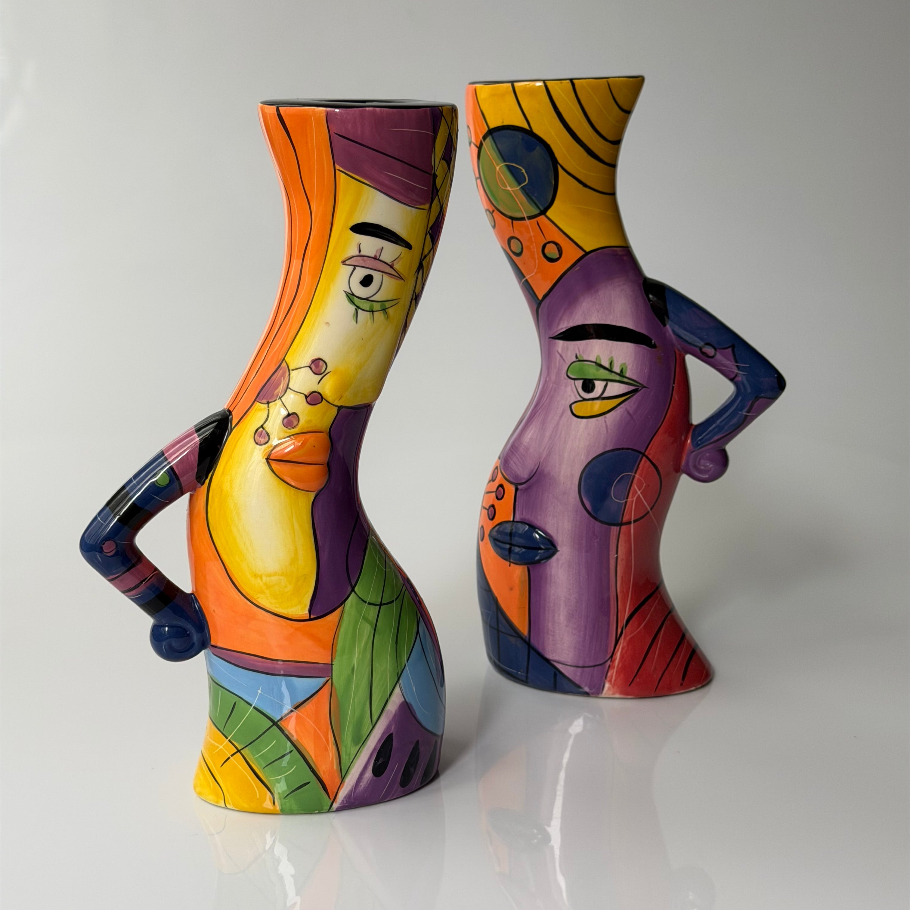 Vintage Picasso Candle Sticks