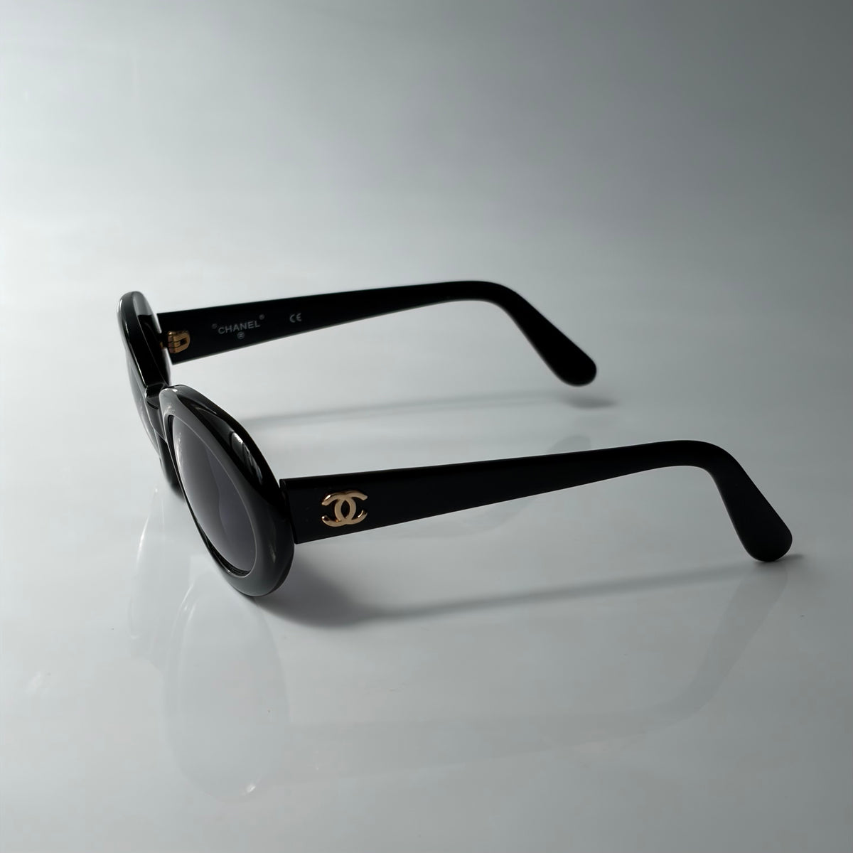 Chanel Round Black Sunglasses